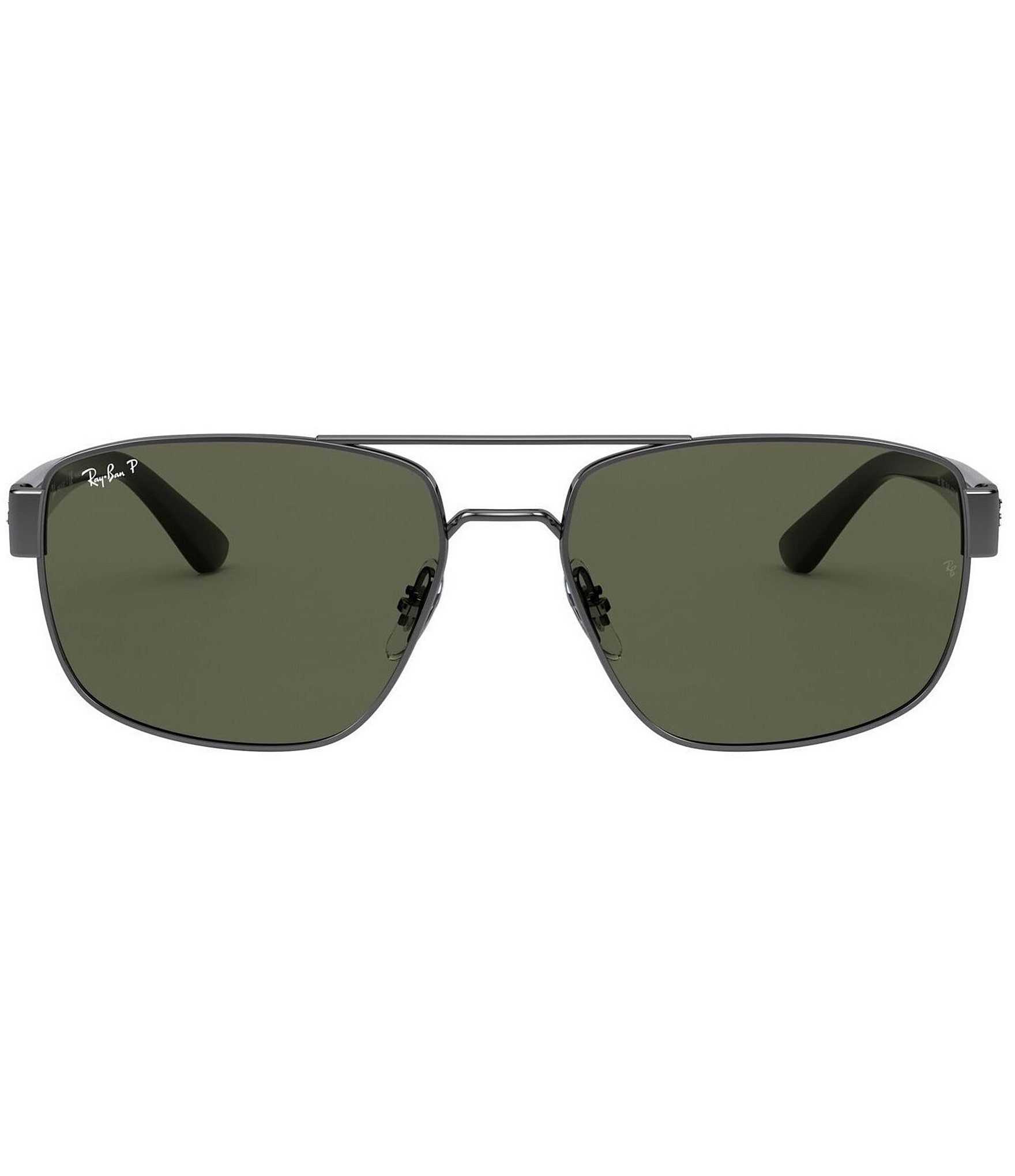 Ray-Ban Men's 0RB3663 60mm Rectangle Polarized Sunglasses