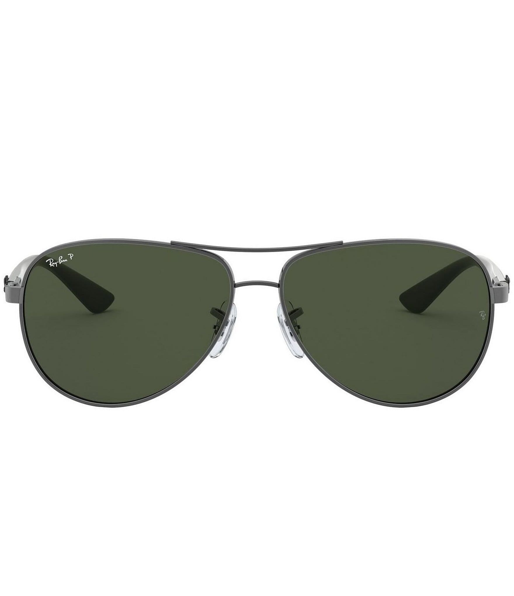 Ray-Ban Men's 0RB8313 61mm Aviator Polarized Rimless Sunglasses