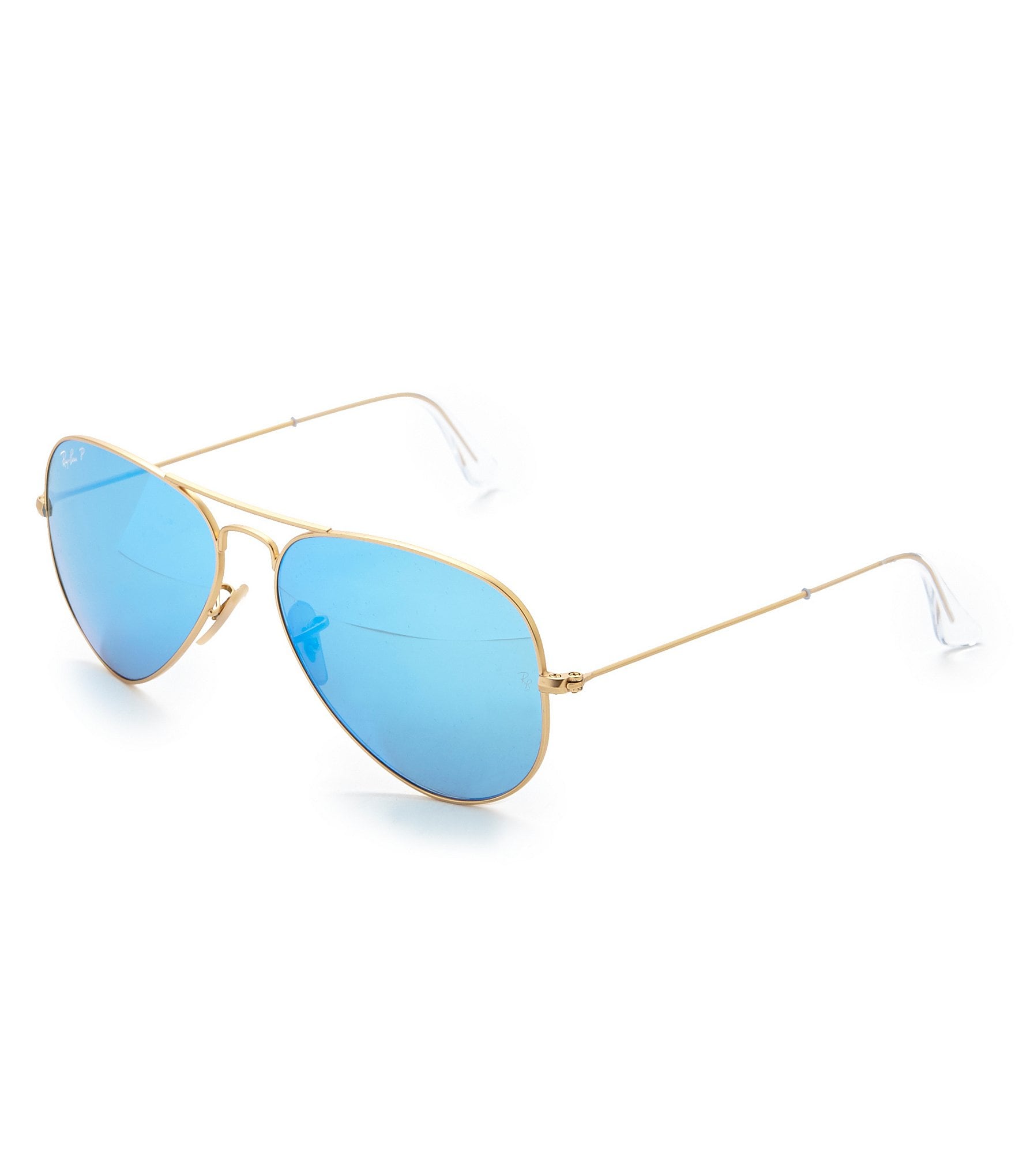 Ray Ban Polarized Mirror Aviator Sunglasses Dillard S