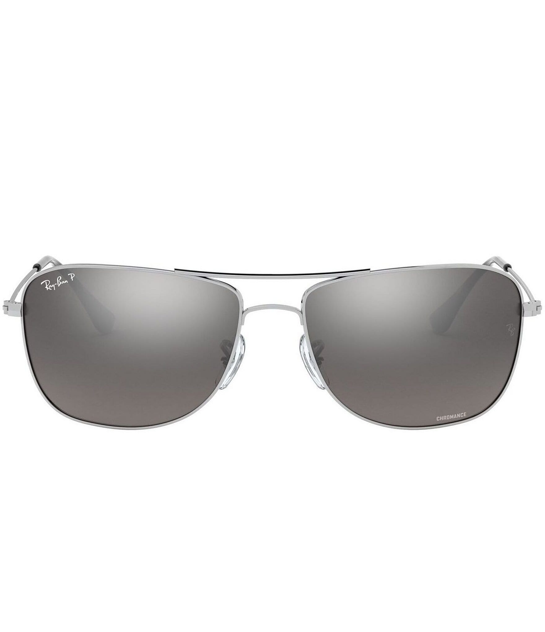 Ray-Ban Unisex 0RB3543 59mm Aviator Mirrored Polarized Sunglasses