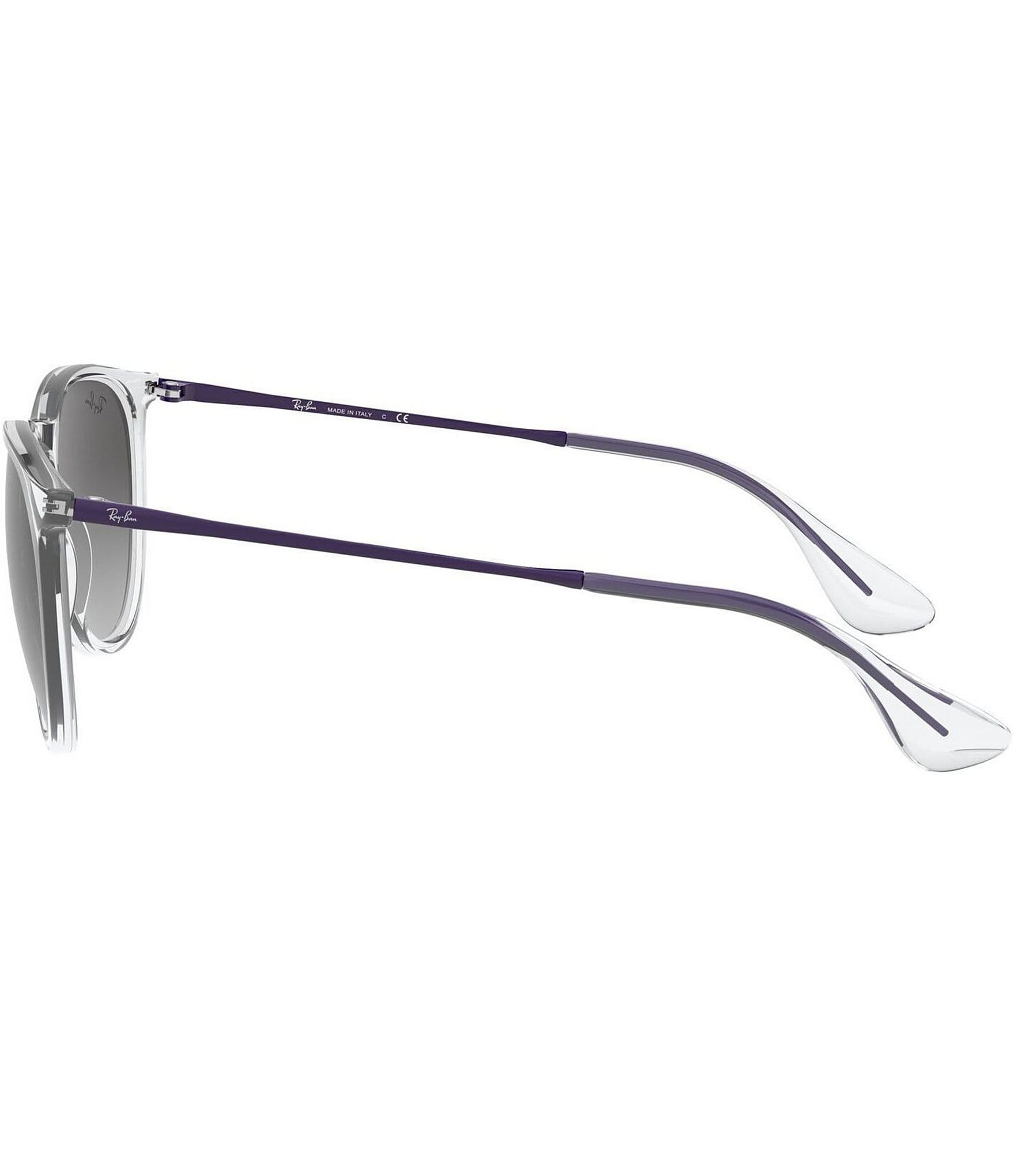 Ray-Ban Unisex Erika 54mm Transparent Round Sunglasses