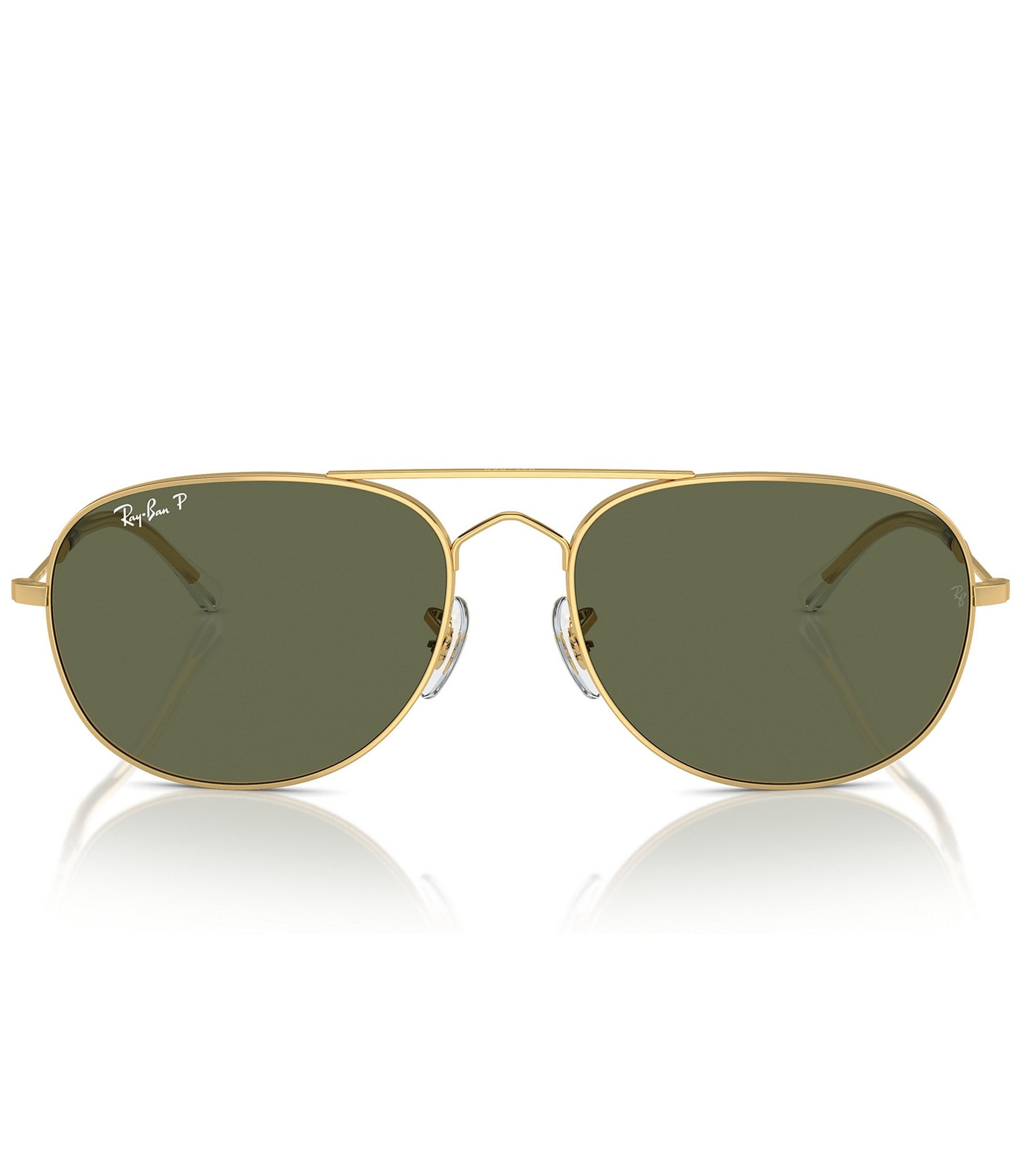 Ray-Ban Unisex Polarized RB3735 Bain Bridge 57mm Aviator Sunglasses