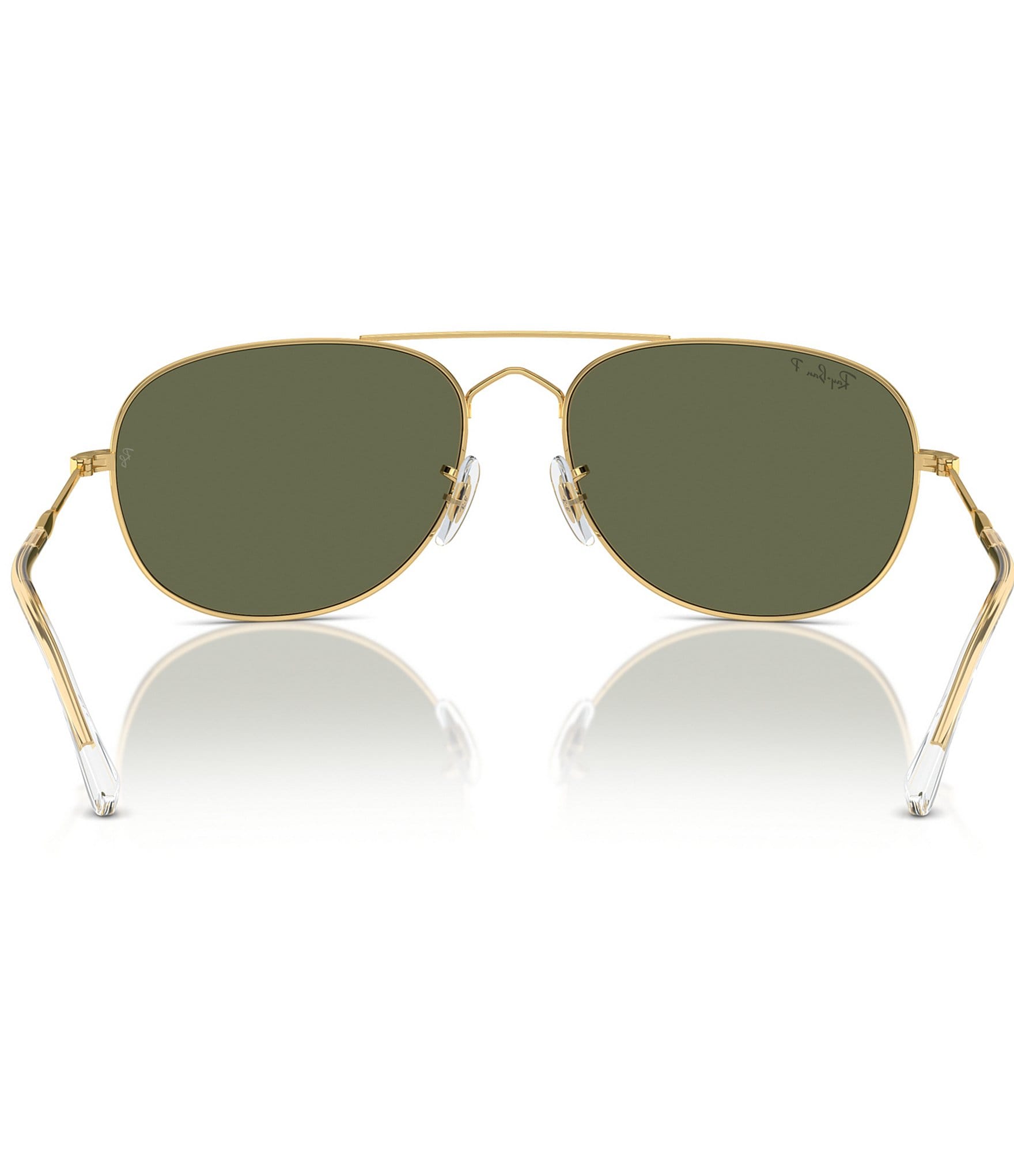 Ray-Ban Unisex Polarized RB3735 Bain Bridge 57mm Aviator Sunglasses