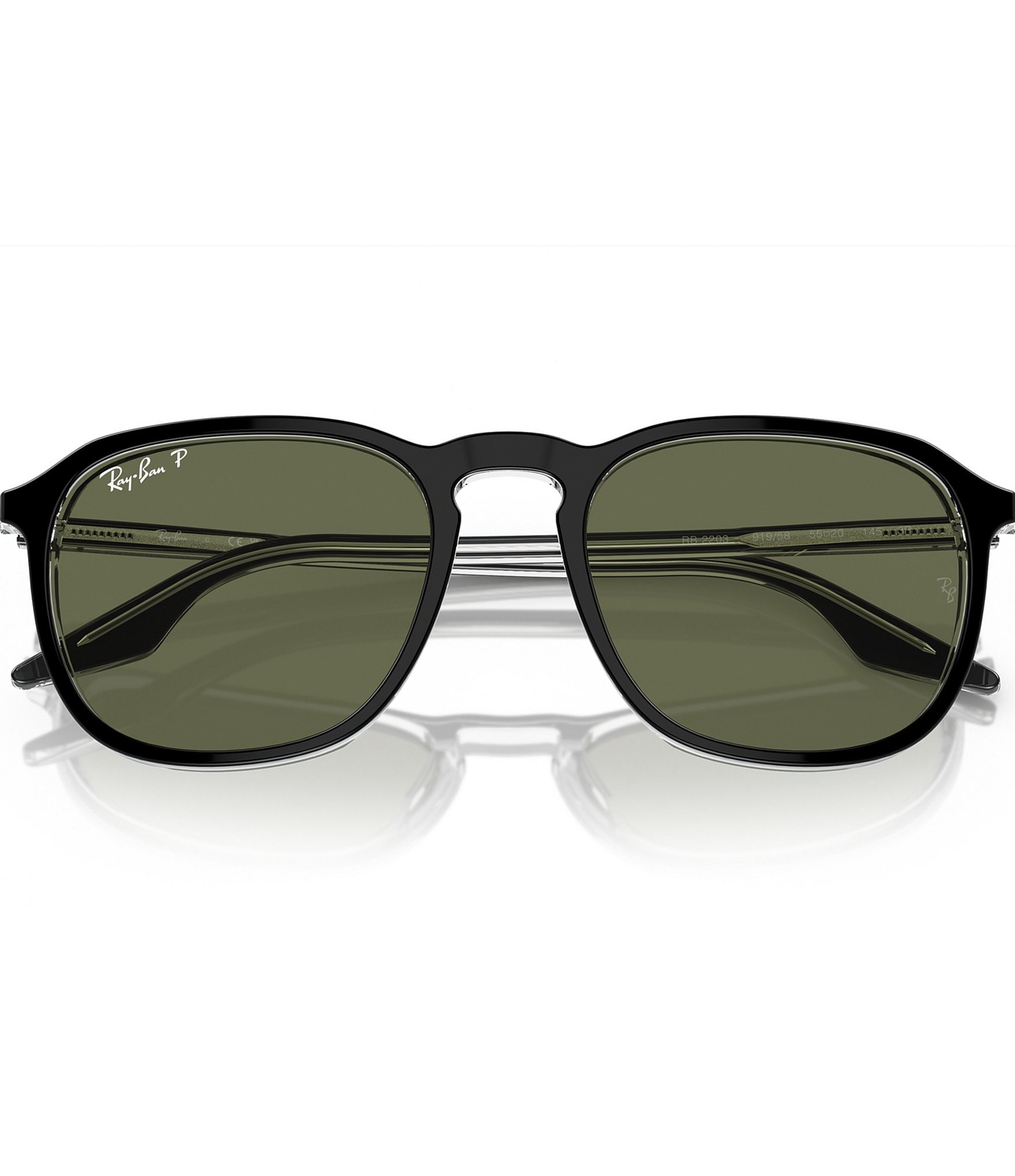 Ray-Ban Unisex Rb2203 55mm Square Sunglasses