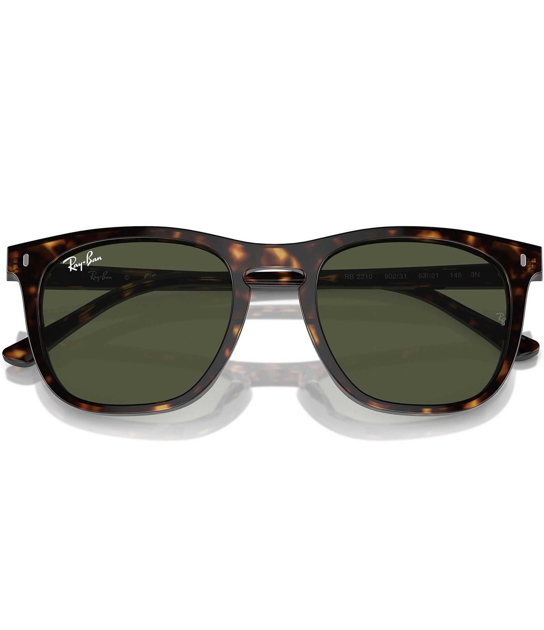 Ray-Ban Unisex RB2210 53mm Havana Square Sunglasses