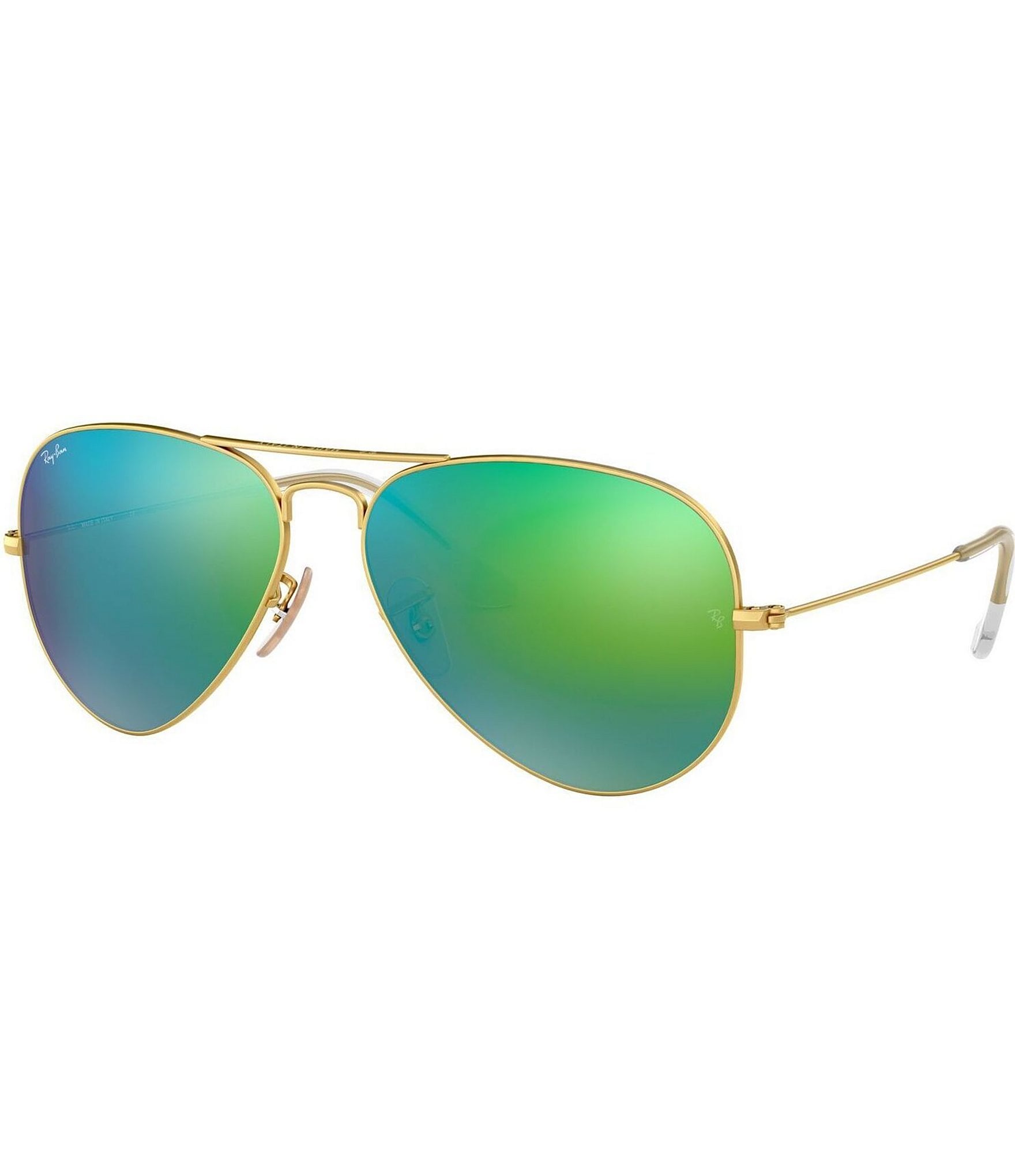 Ray-Ban Unisex RB3025 58mm Mirrored Aviator Sunglasses