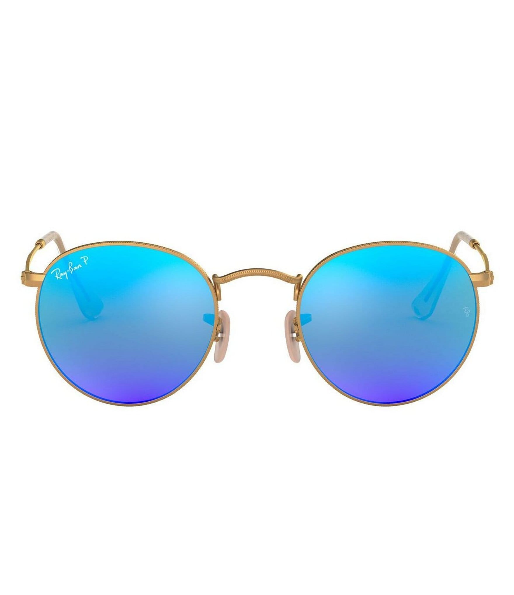 Ray-Ban Unisex RB3447 50mm Polarized Round Sunglasses