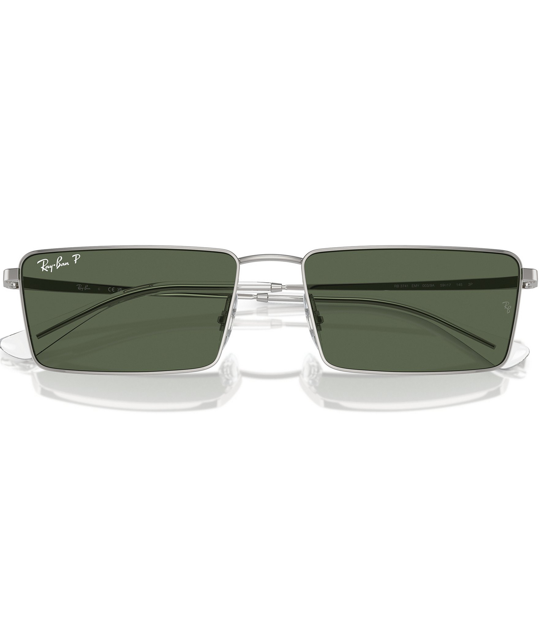 Ray-Ban Unisex RB3741 Emy 59mm Rectangle Sunglasses