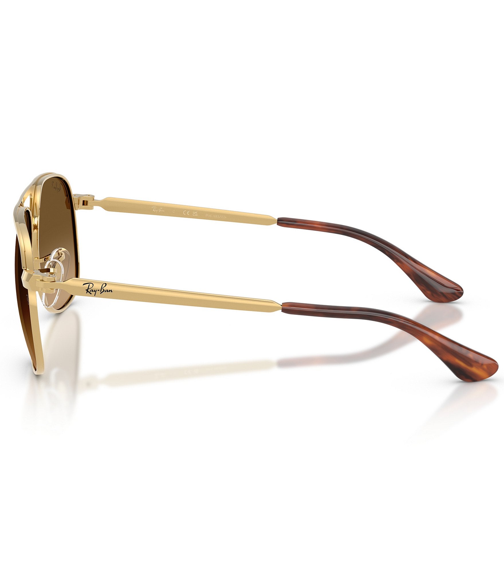 Ray-Ban Unisex RB3793 Bill Max 59mm Polarized Square Aviator Sunglasses