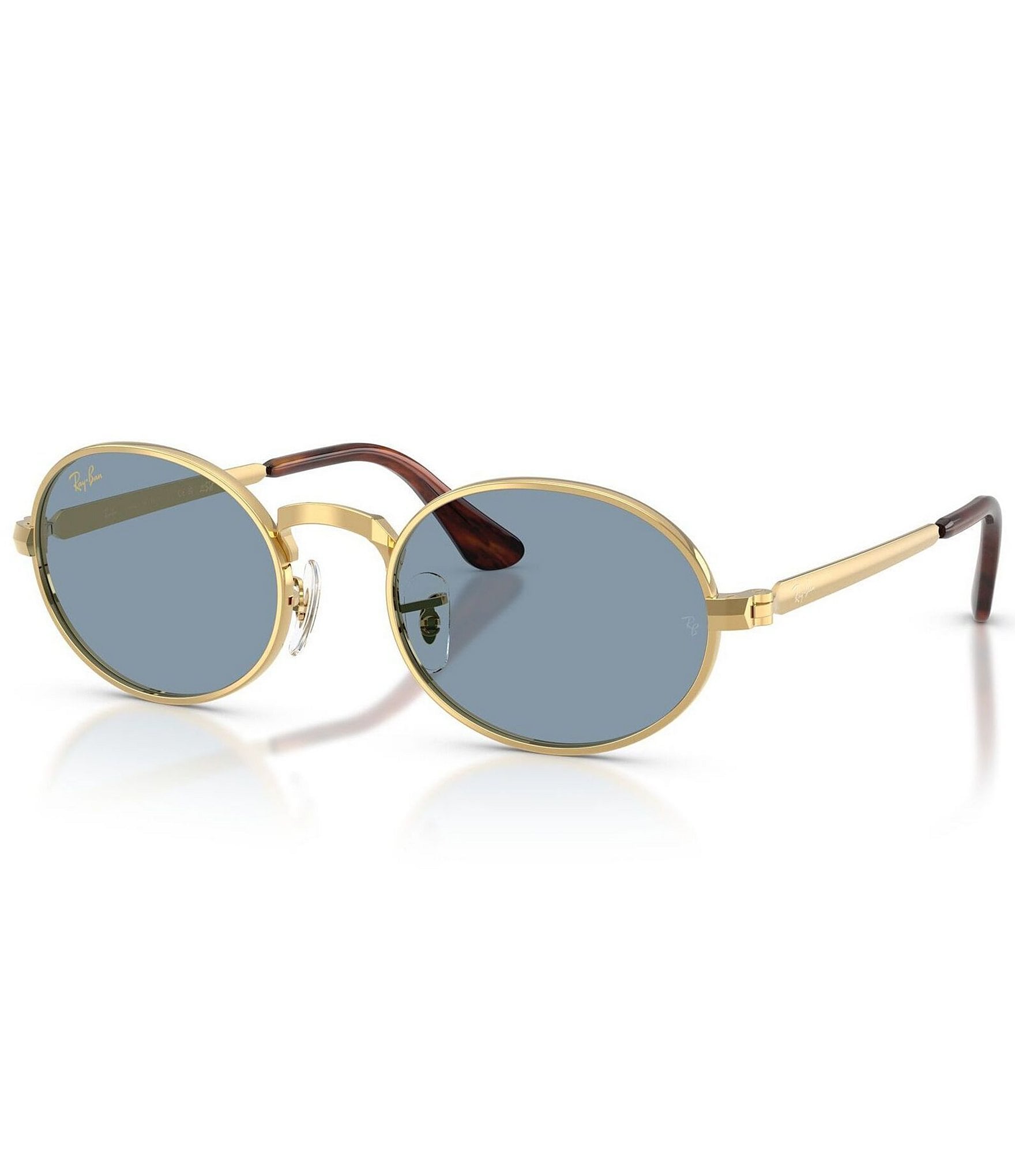 Ray-Ban Women’s Oval Round Gold Frame Summer Vacation Sunglasses Ray-Ban 58mm Irregular Oval Sunglasses (Women) | Nordstrom main image 2