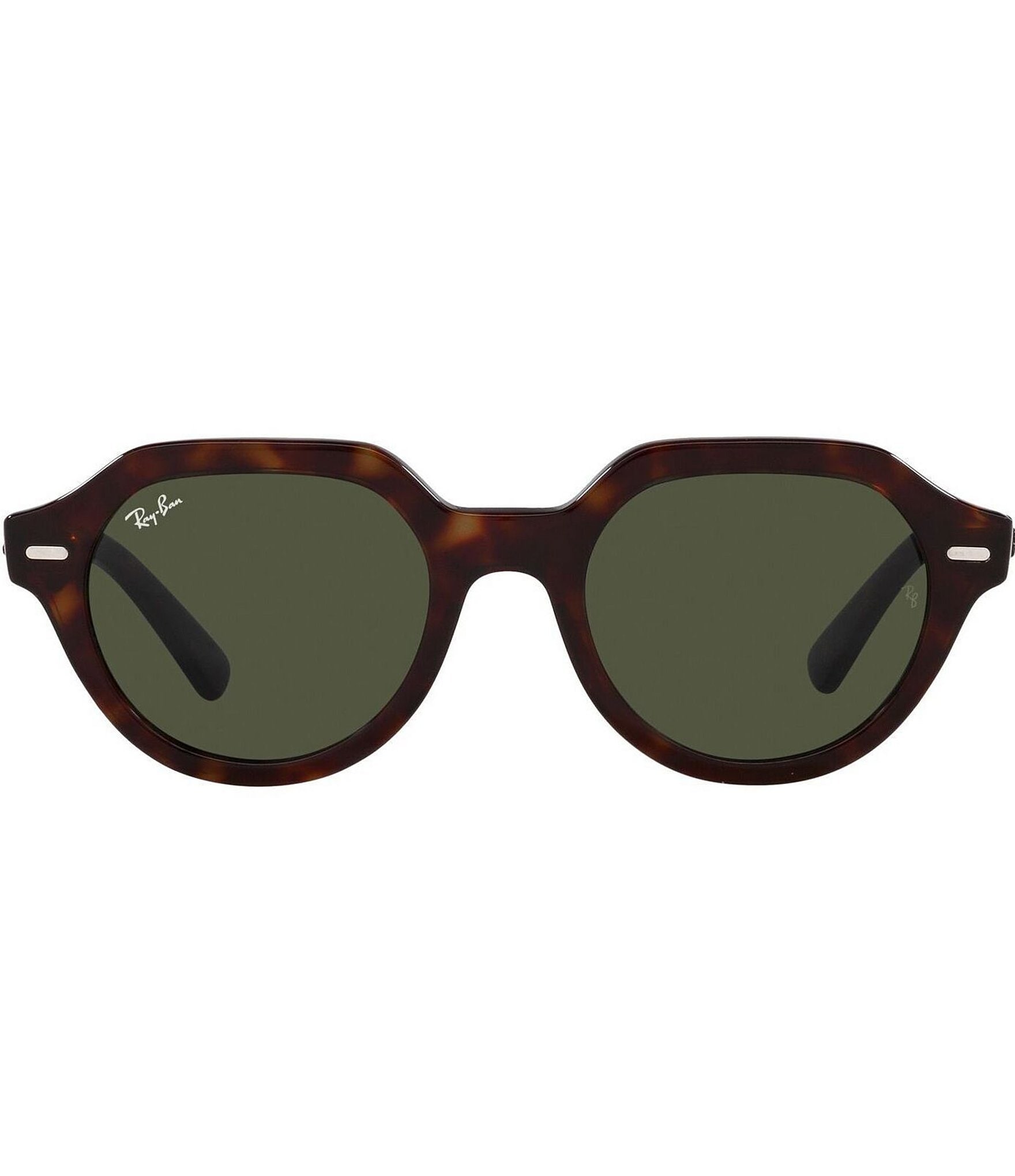 Ray-Ban Unisex RB4399 53mm Striped Havana Oval Sunglasses