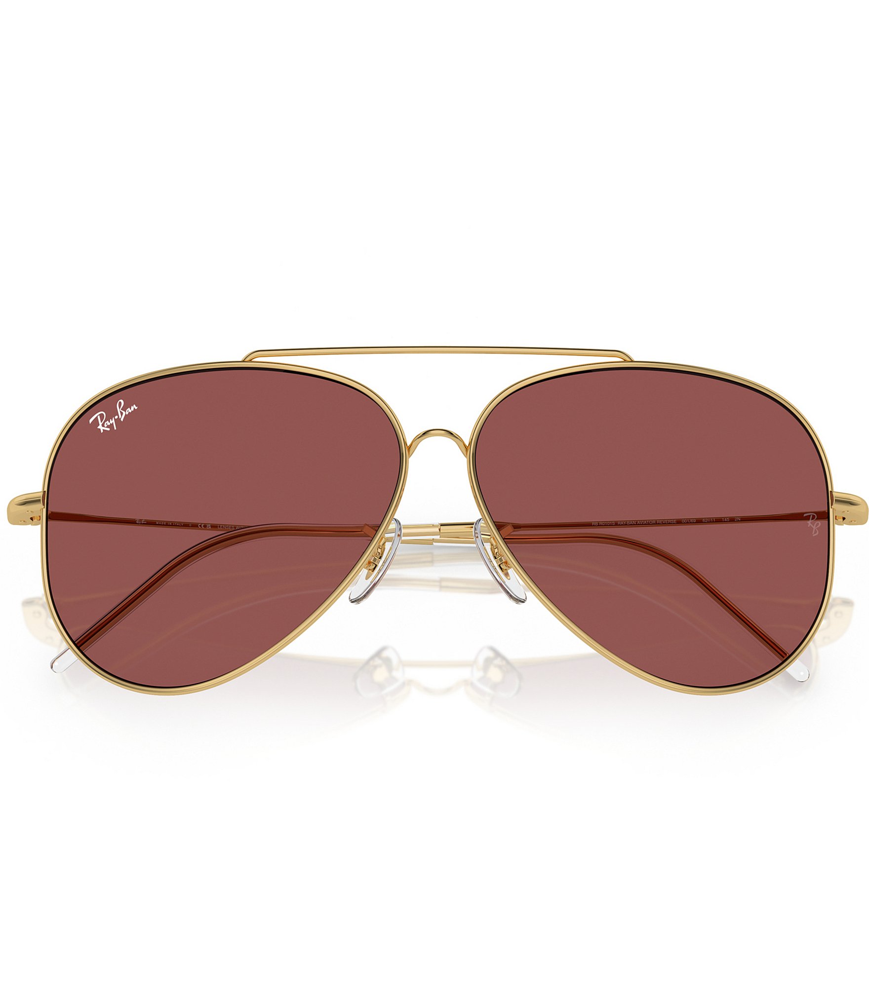 Ray-Ban Unisex RBR0101S Reverse 62mm Aviator Sunglasses