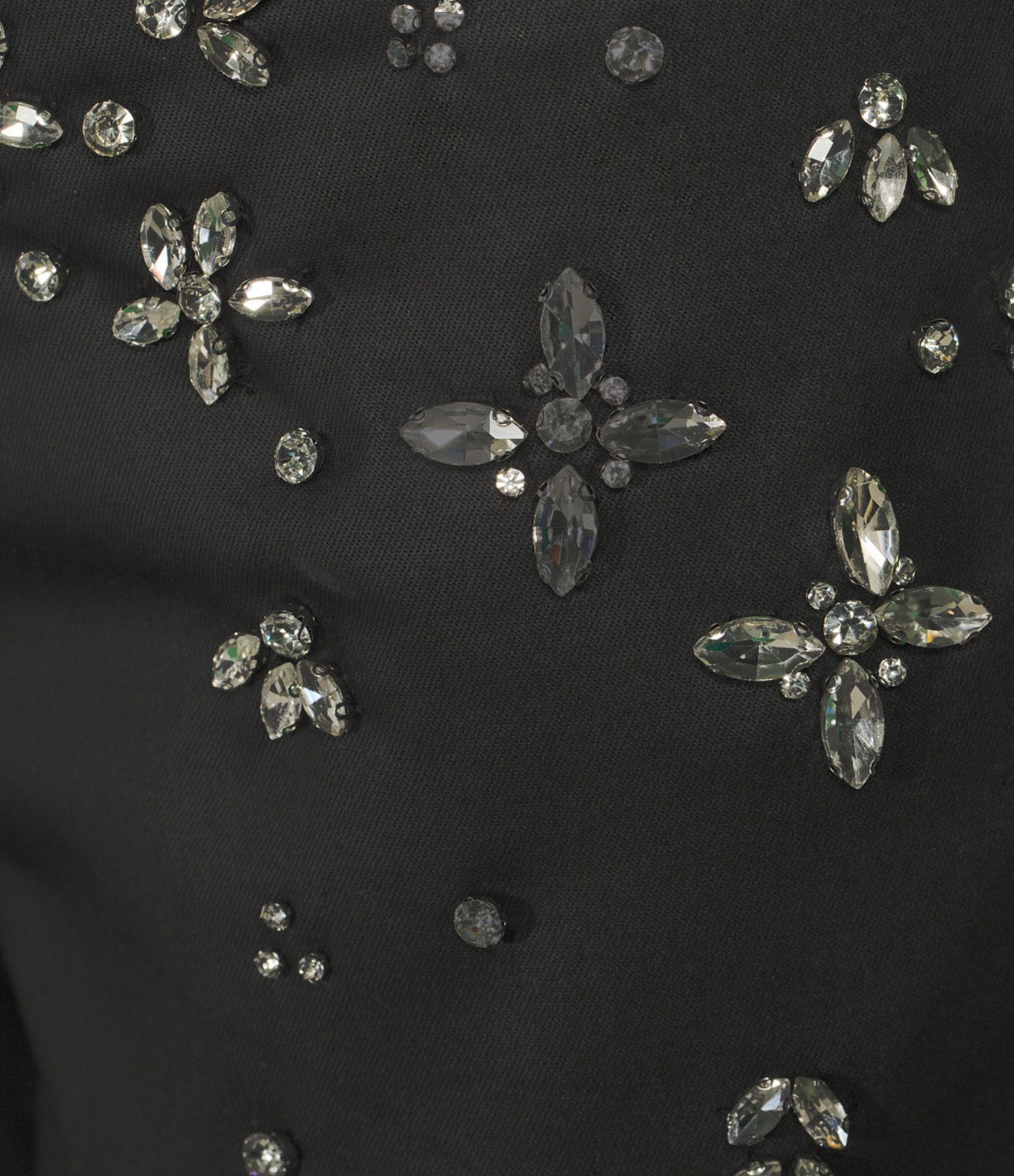 Reba Coordinating Coated Hand Sewn Crystal Jewel Bootcut Jeans