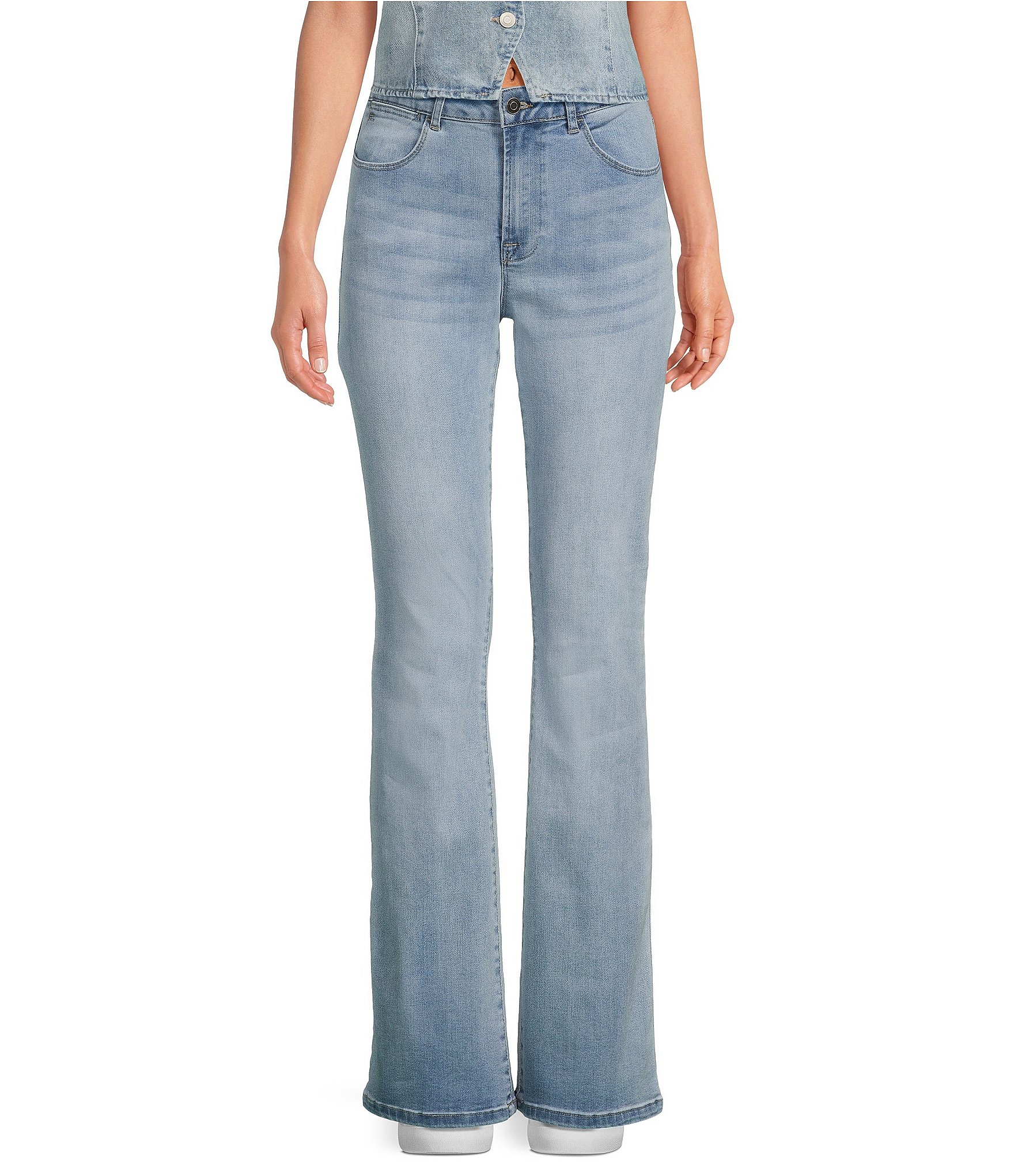 Reba Fit and Flare Stretch Denim Jeans | Dillard's