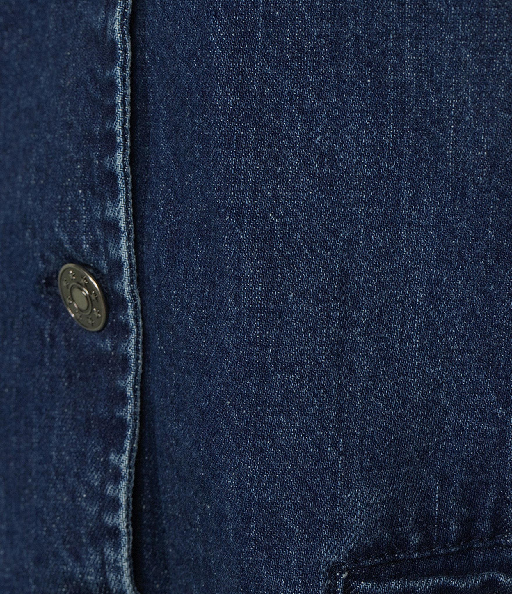 Reba Jenny Denim V-Neck Button Front Coordinating Vest