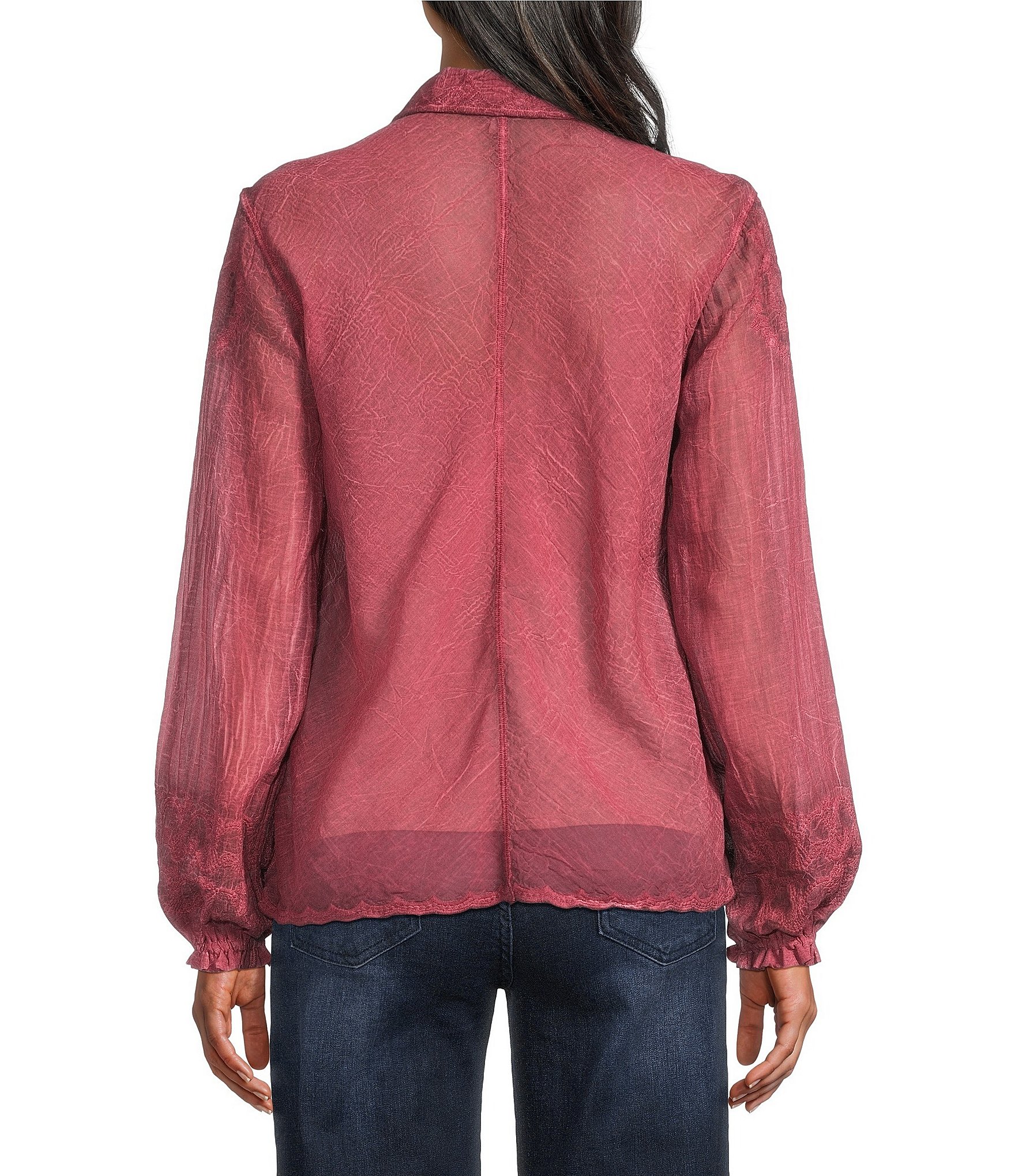 Reba Lacey Long Sleeve Top
