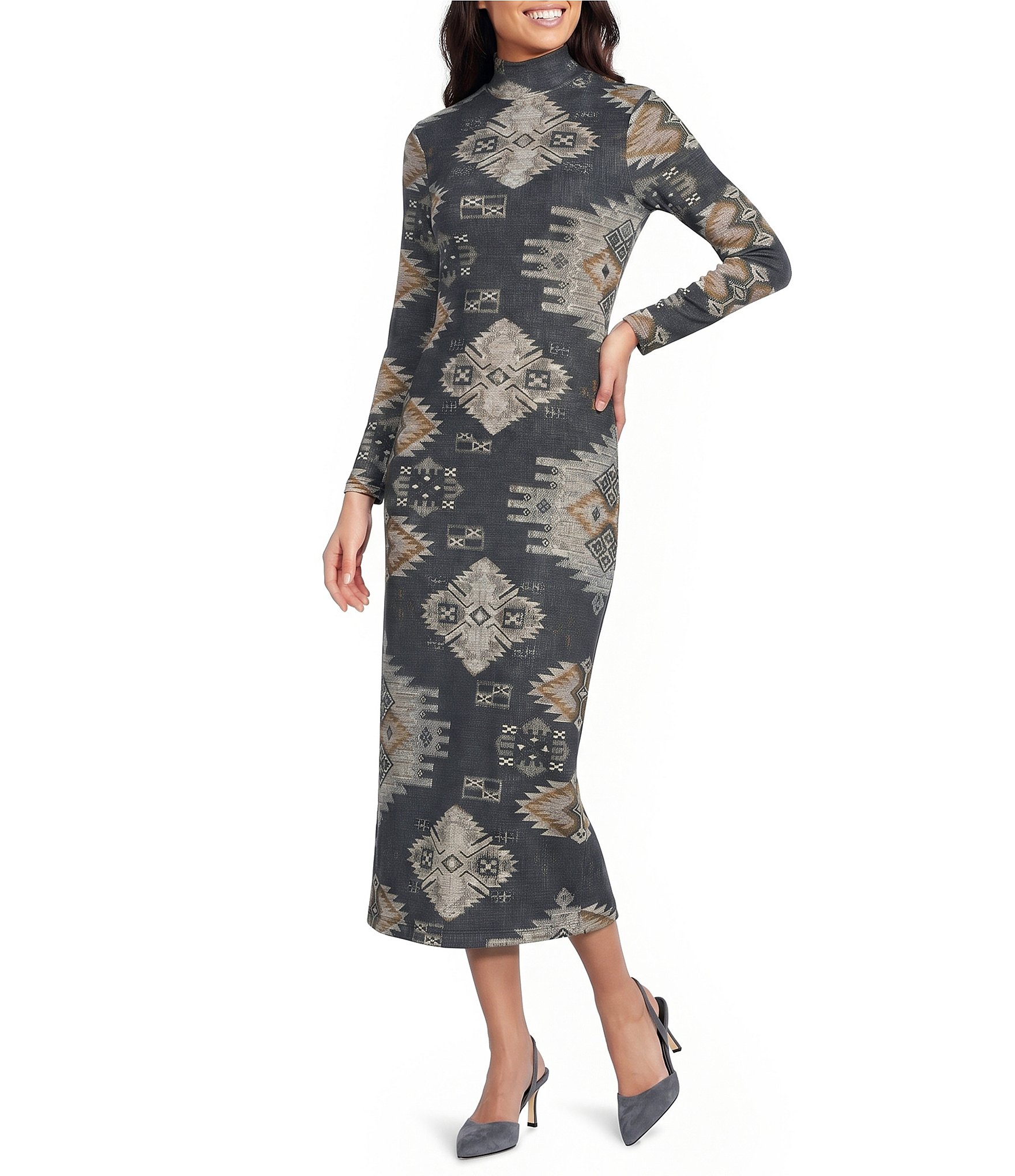 Reba Mesh Midi Dress