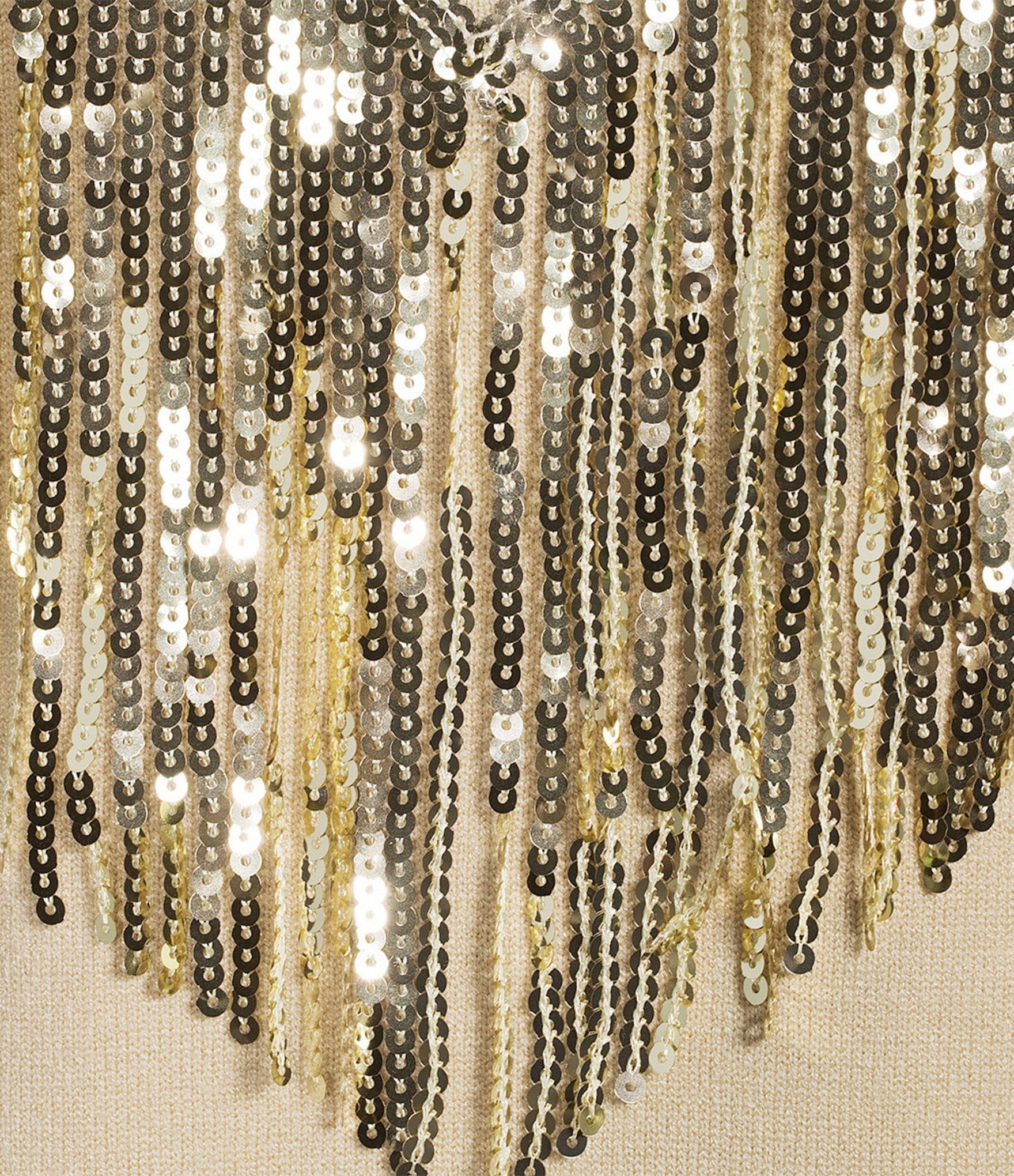Reba Sequin Fringe Sweater