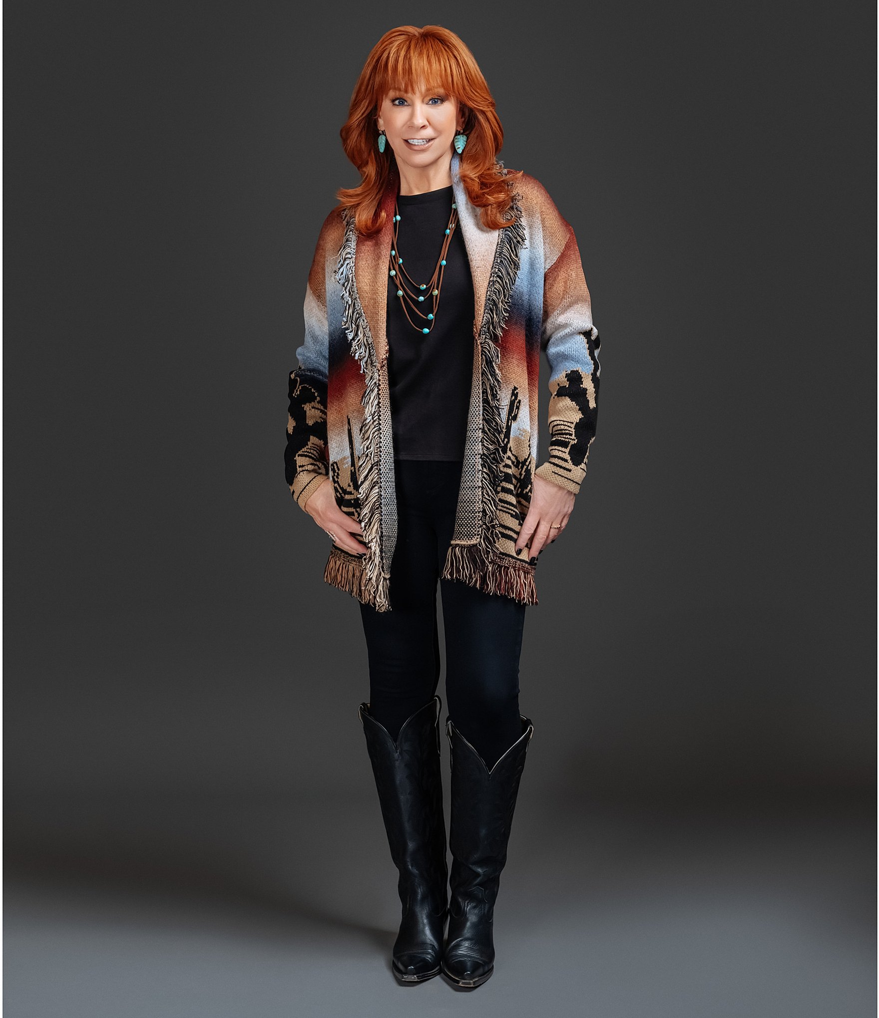 Reba Sweater Knit Long Sleeve Cactus Cardigan