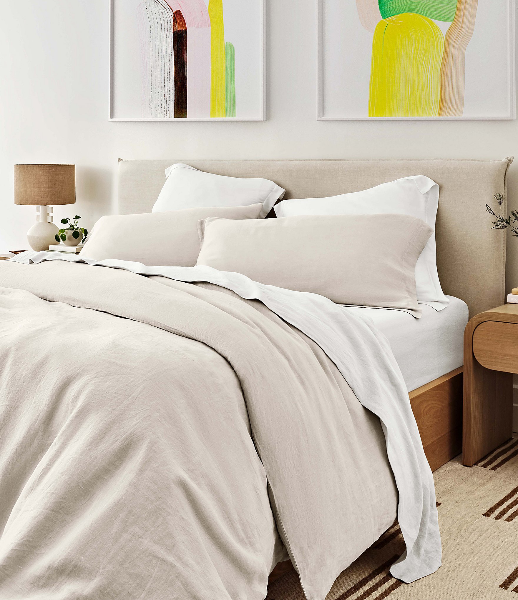 FOONKA Double Bed Linen Set `Moss` -  - UNIQUE FORMS & MAKERS