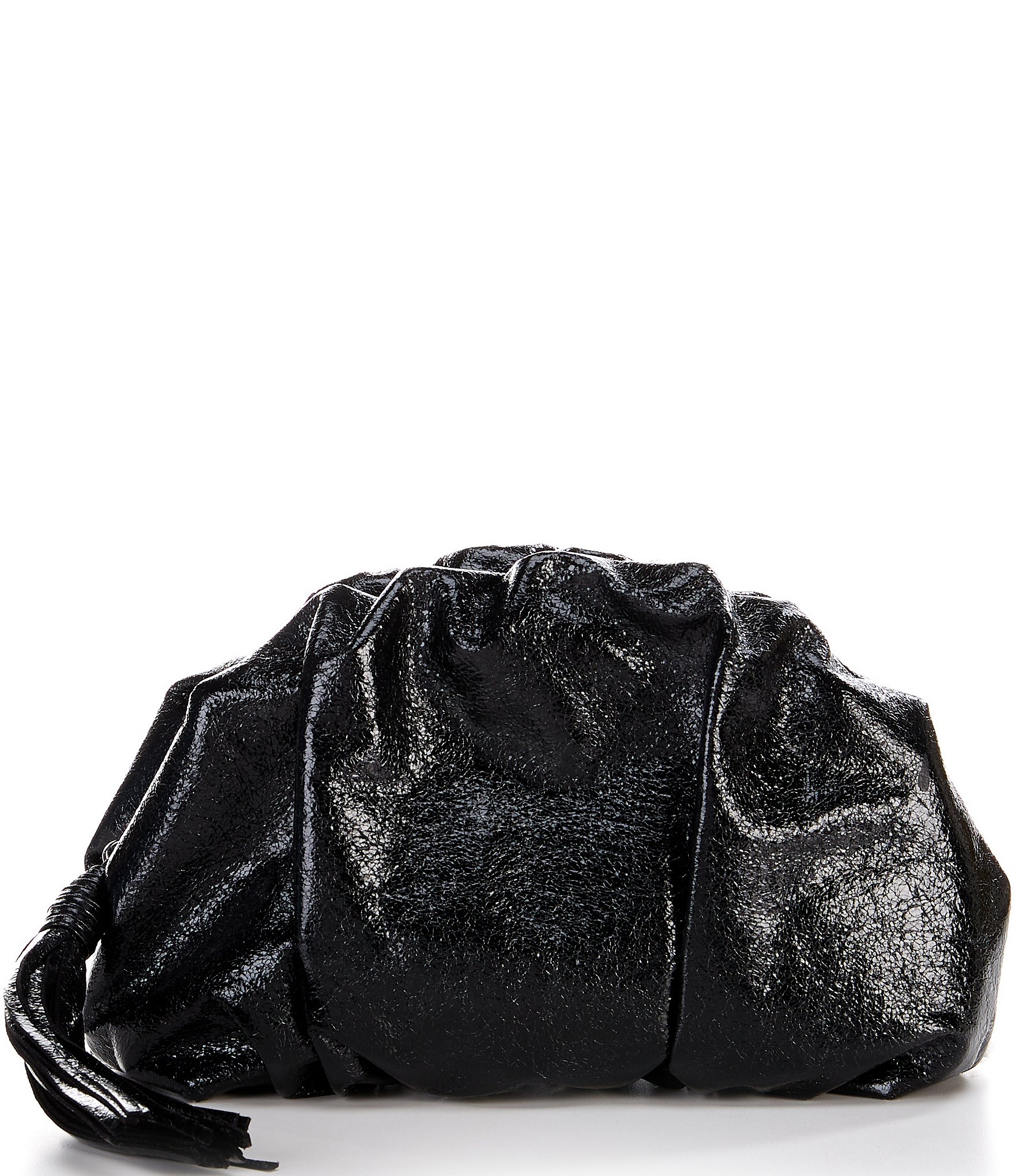 Black Ruched Bag Large Capacity With Coin Purse