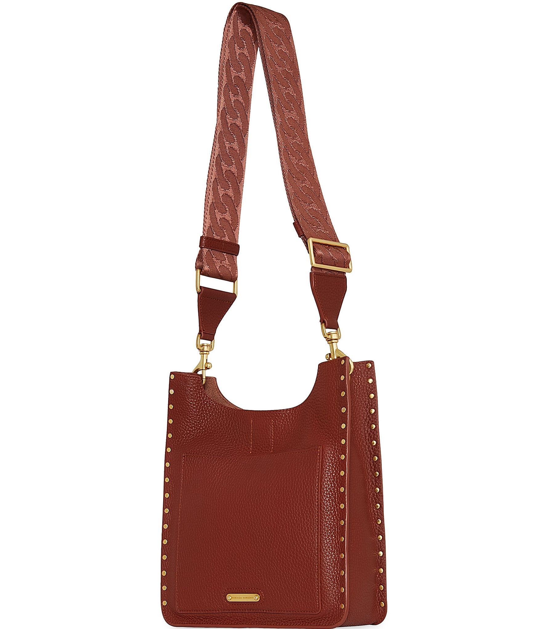 REBECCA MINKOFF Darren Medium Feed Gold Hardware Crossbody Bag