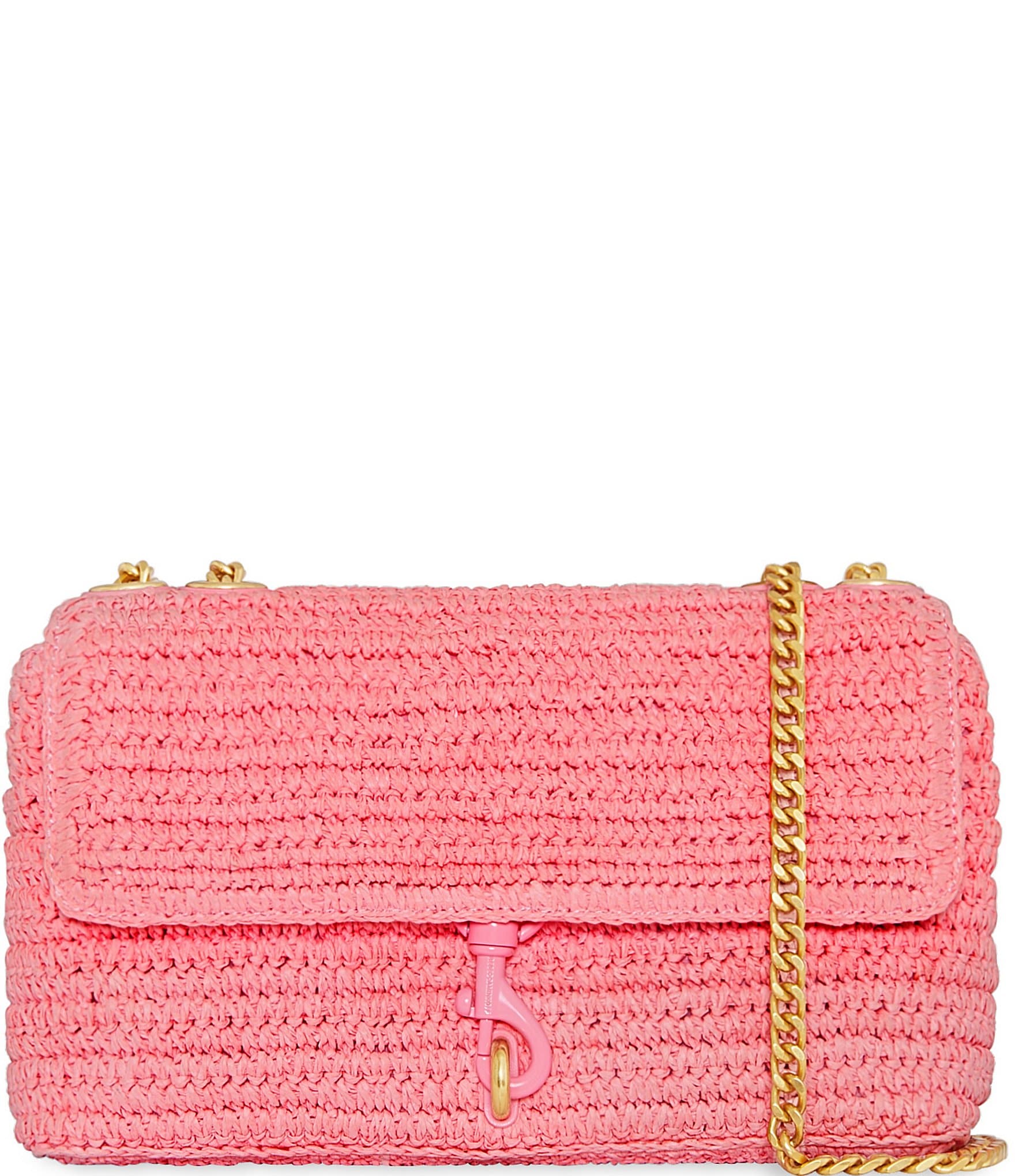 REBECCA MINKOFF Edie Straw Medium Crossbody Bag