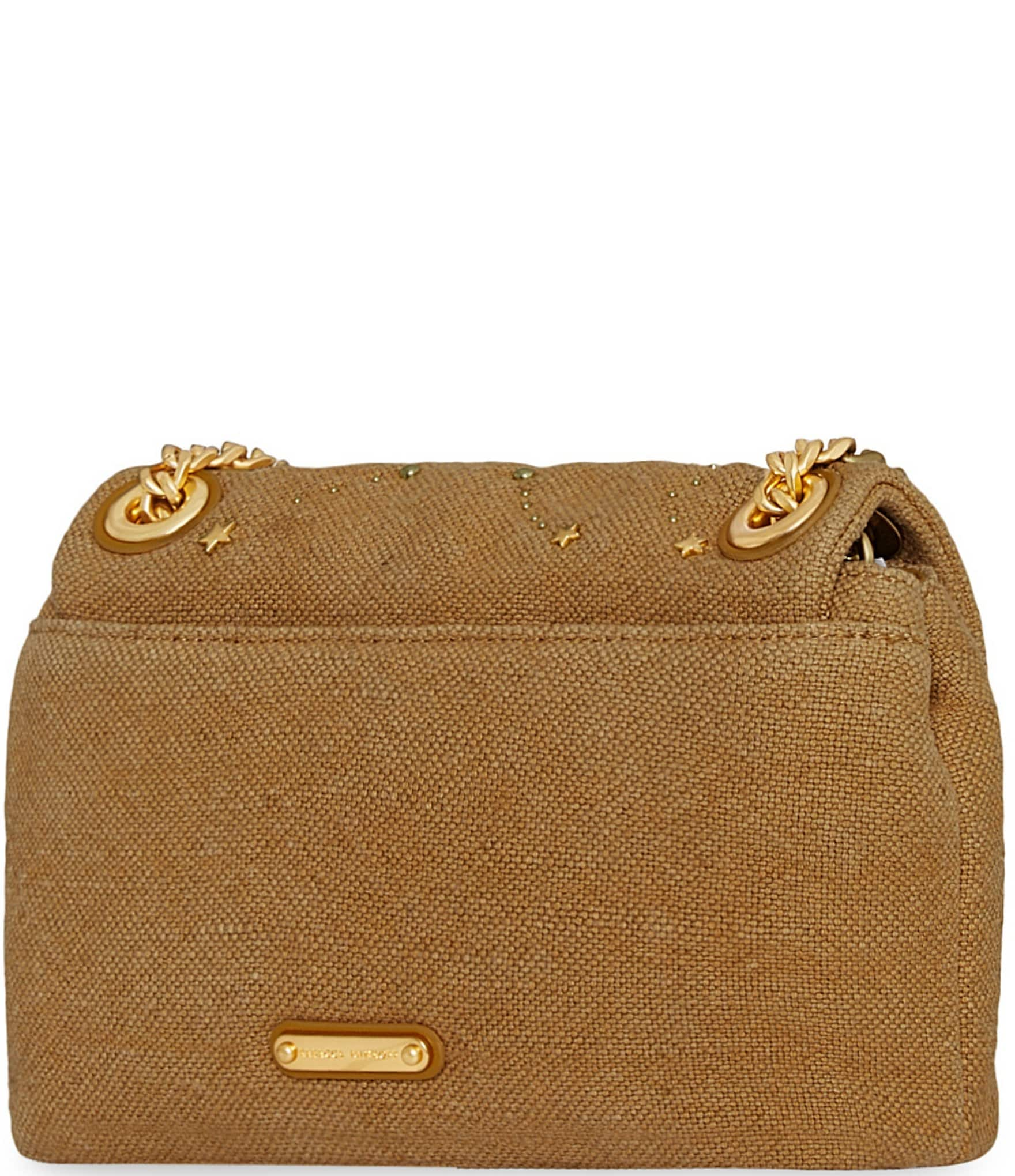 REBECCA MINKOFF Gold Edie Celestial Studs Crossbody Bag