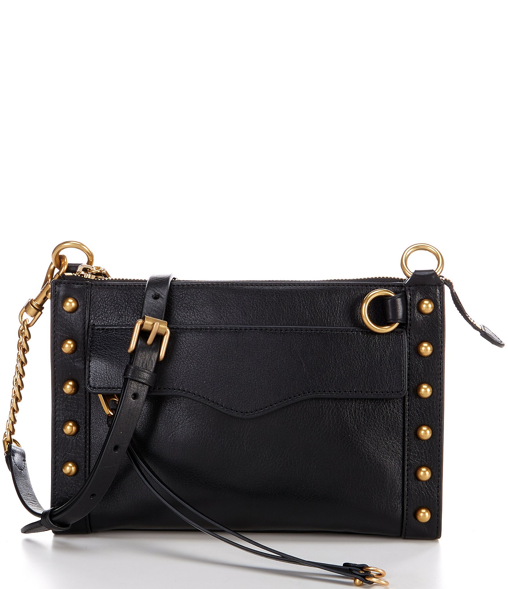 REBECCA MINKOFF M.A.B. Leather Studded Crossbody Bag | Dillard's