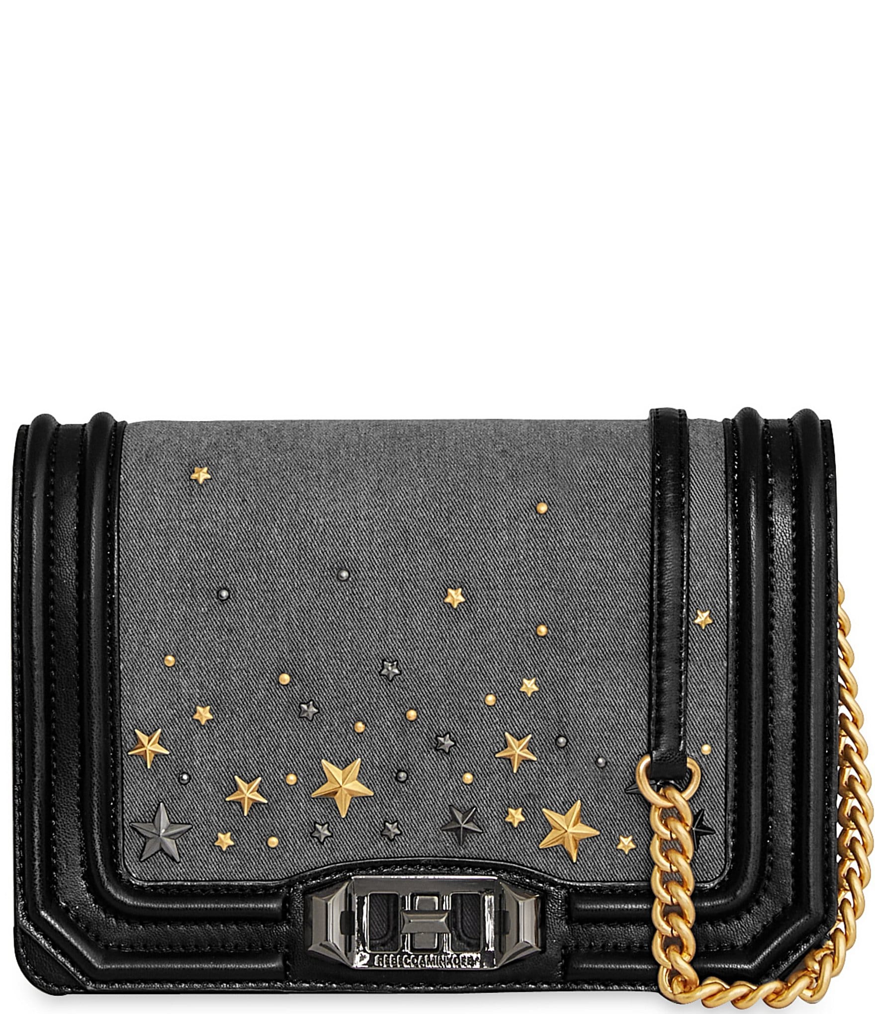 REBECCA MINKOFF Stars Denim Small Crossbody Bag