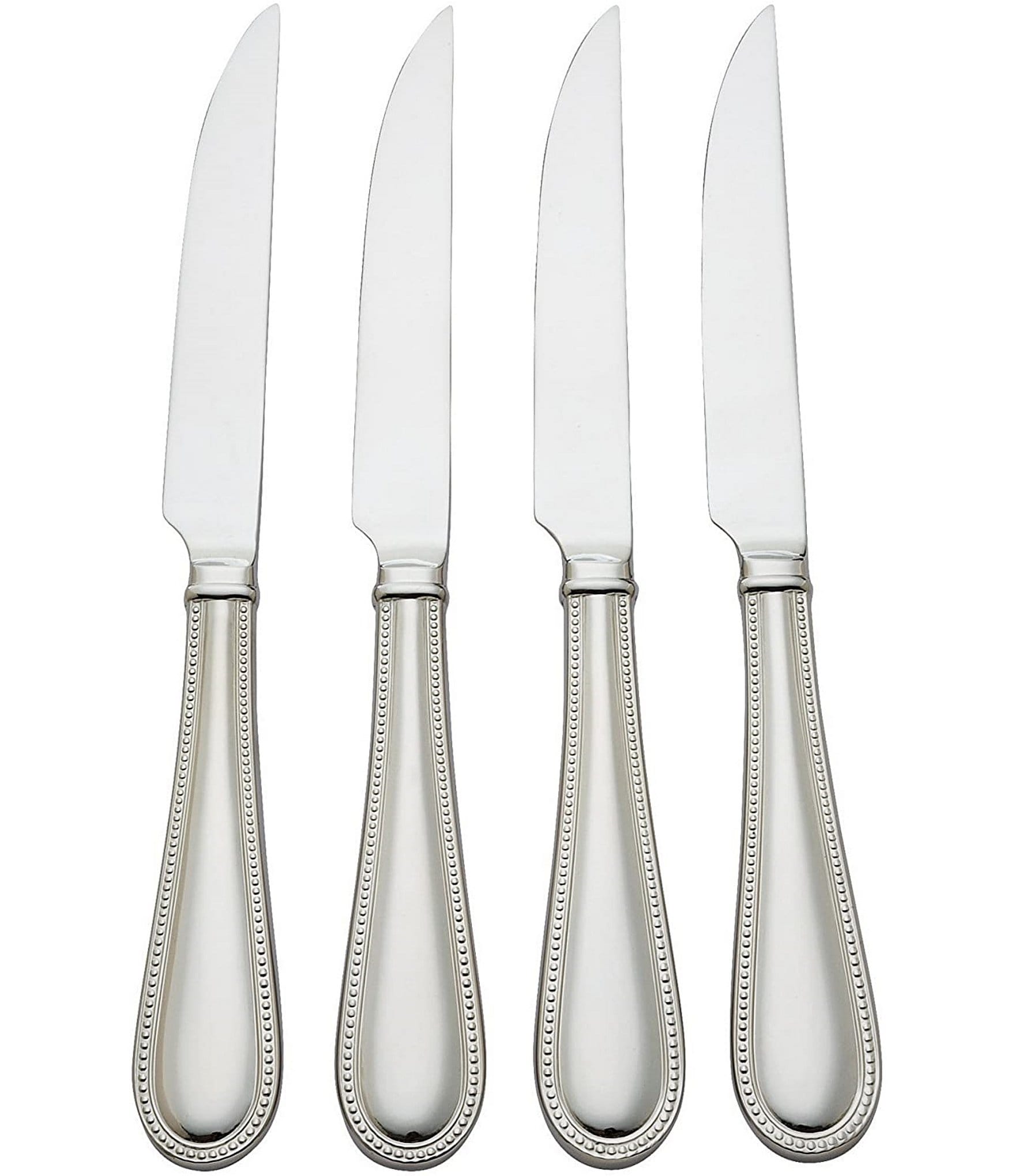 Reed & Barton Lyndon Flatware Serrated Steak Knives, Set of 4