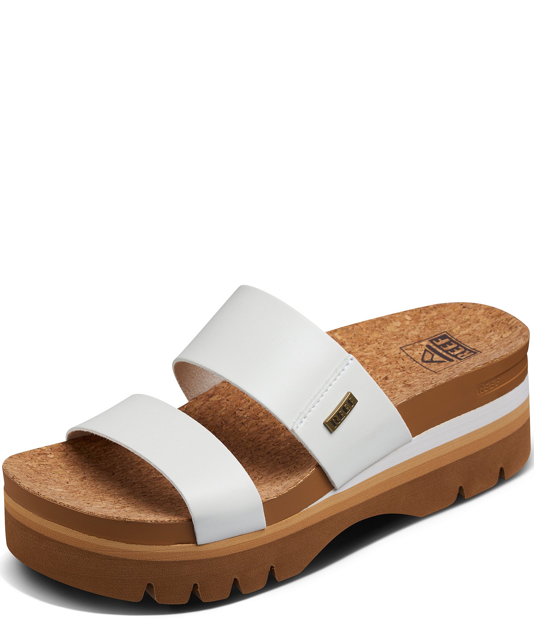 Reef Women's Cushion Vista Higher Platform Slide Sandals