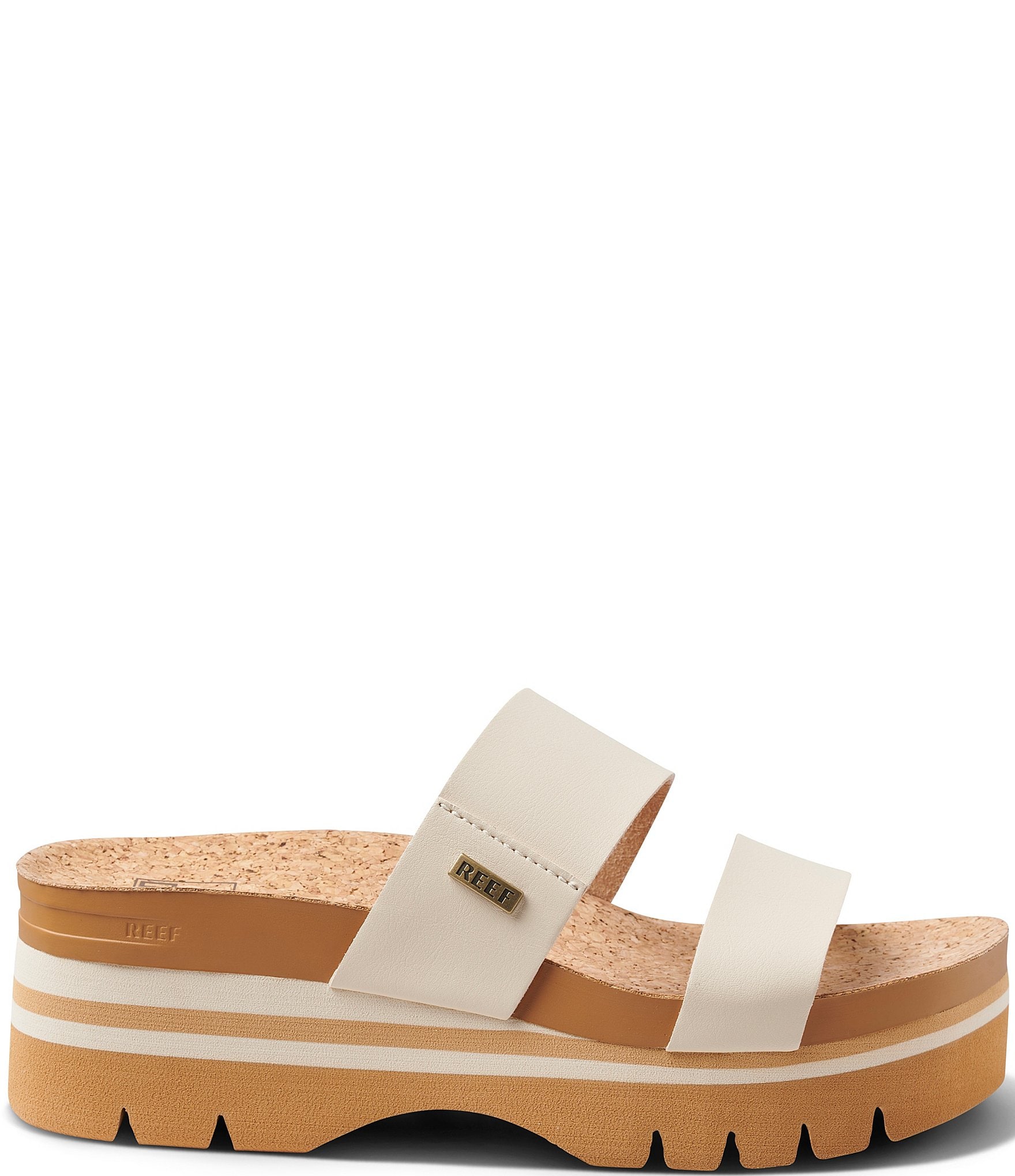 Reef Women's Cushion Vista Higher Platform Slide Sandals