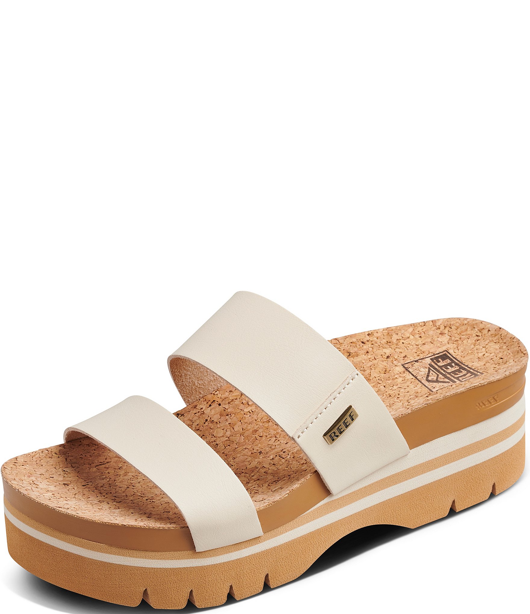 Reef Women's Cushion Vista Higher Platform Slide Sandals