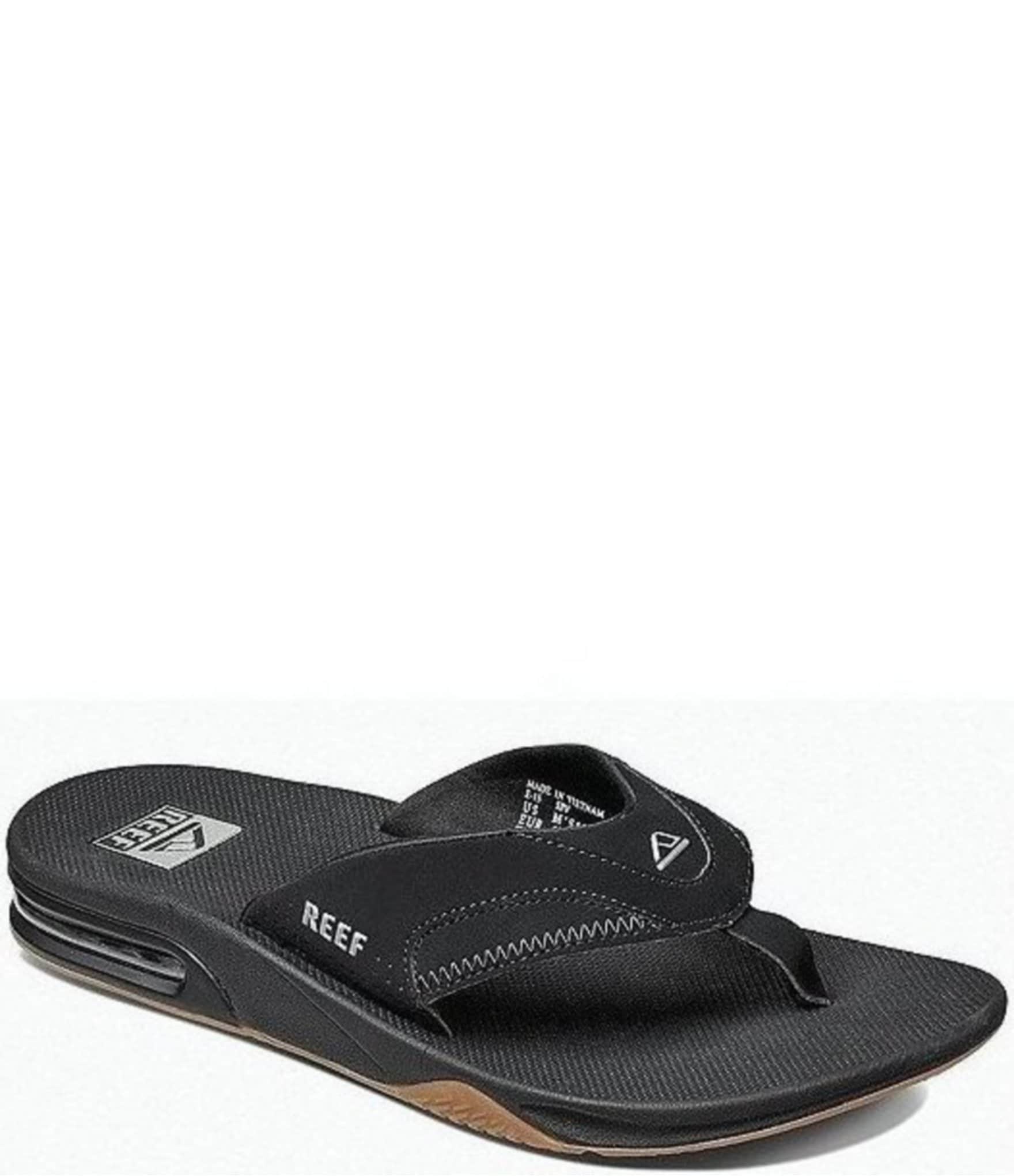 Reef One Black Flip Flop Sandal Men's Size 100% Original New