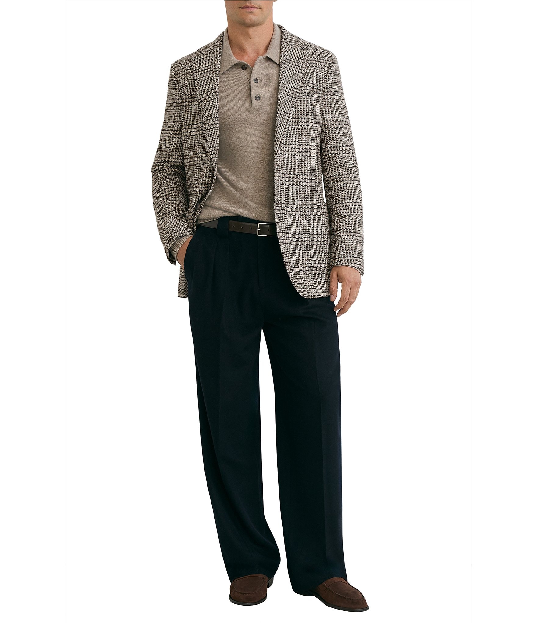 Reiss Tuscan Classic Fit Wool Blend Houndstooth Blazer