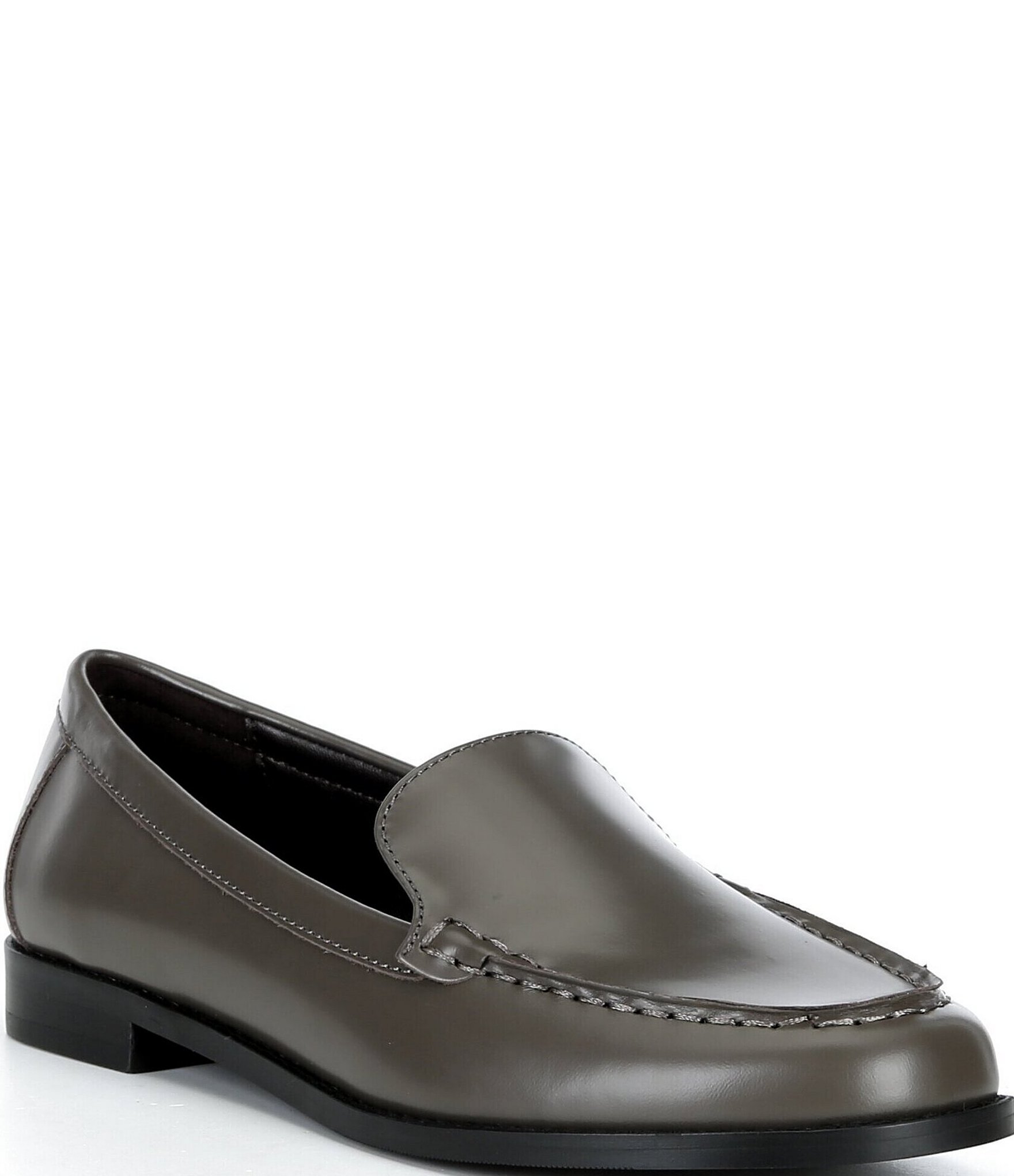 Reiss Renee Leather Slip On Loafers