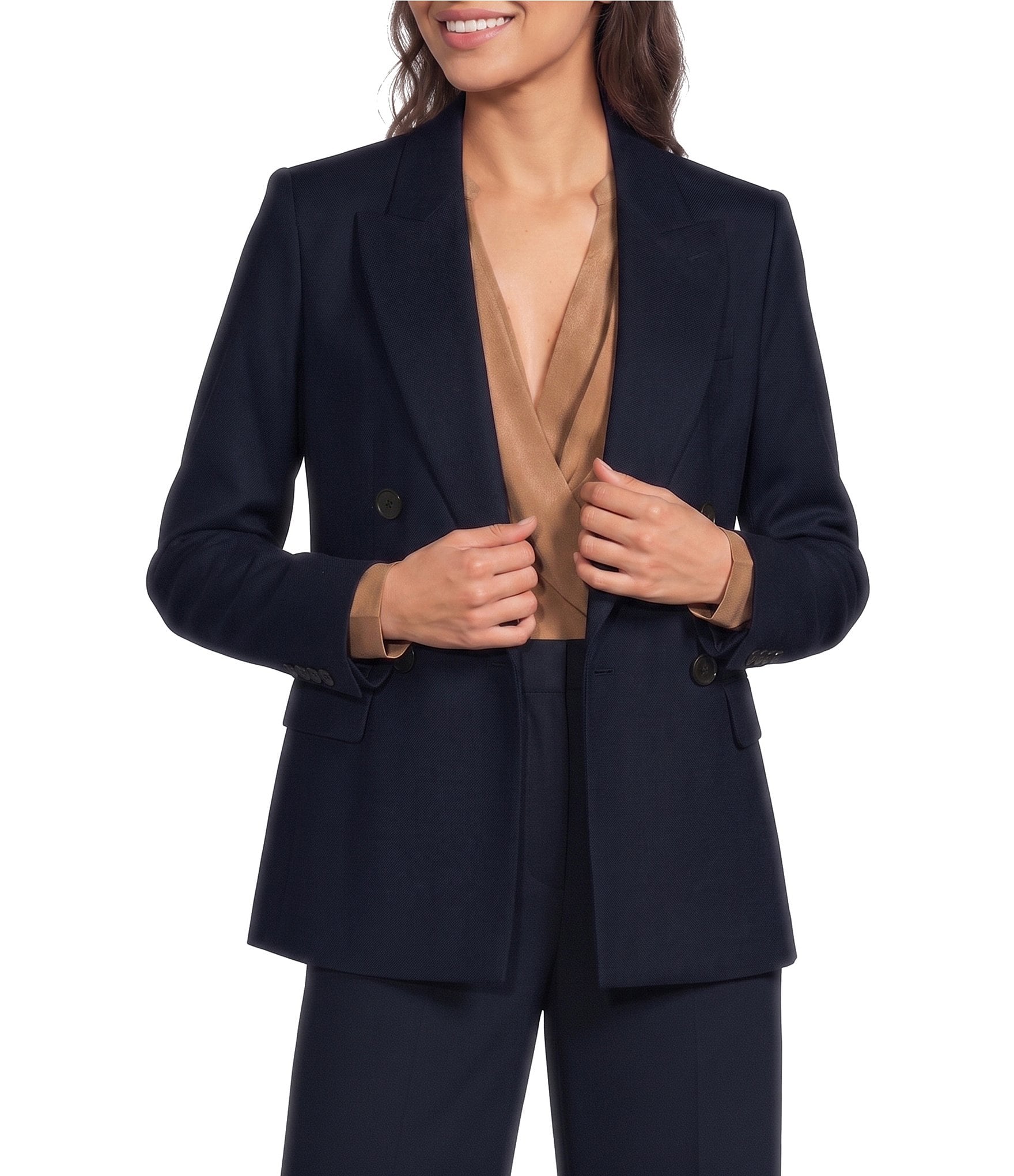 Reiss Solene Double Breasted Blazer Jacket