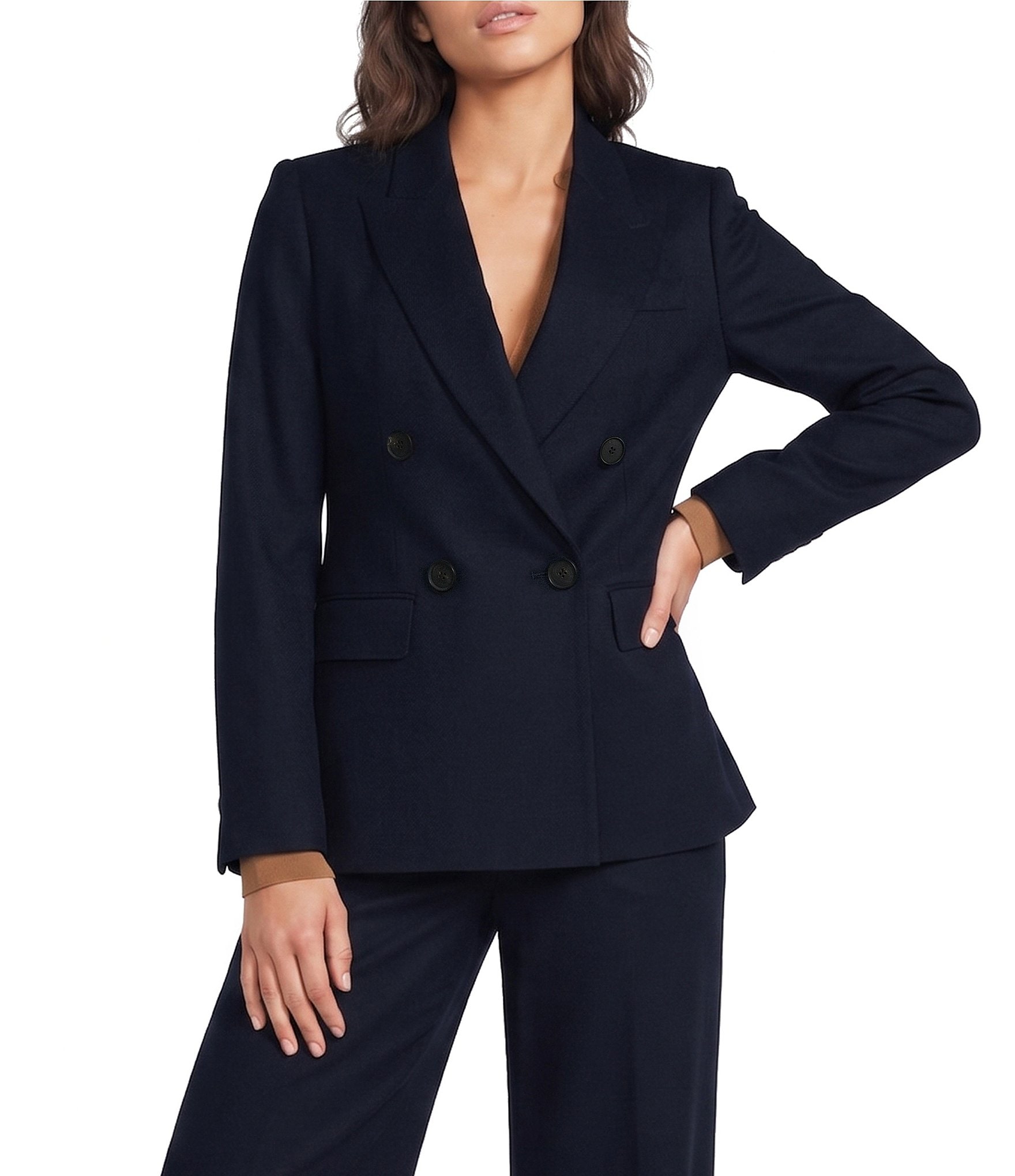 Reiss Solene Double Breasted Blazer Jacket