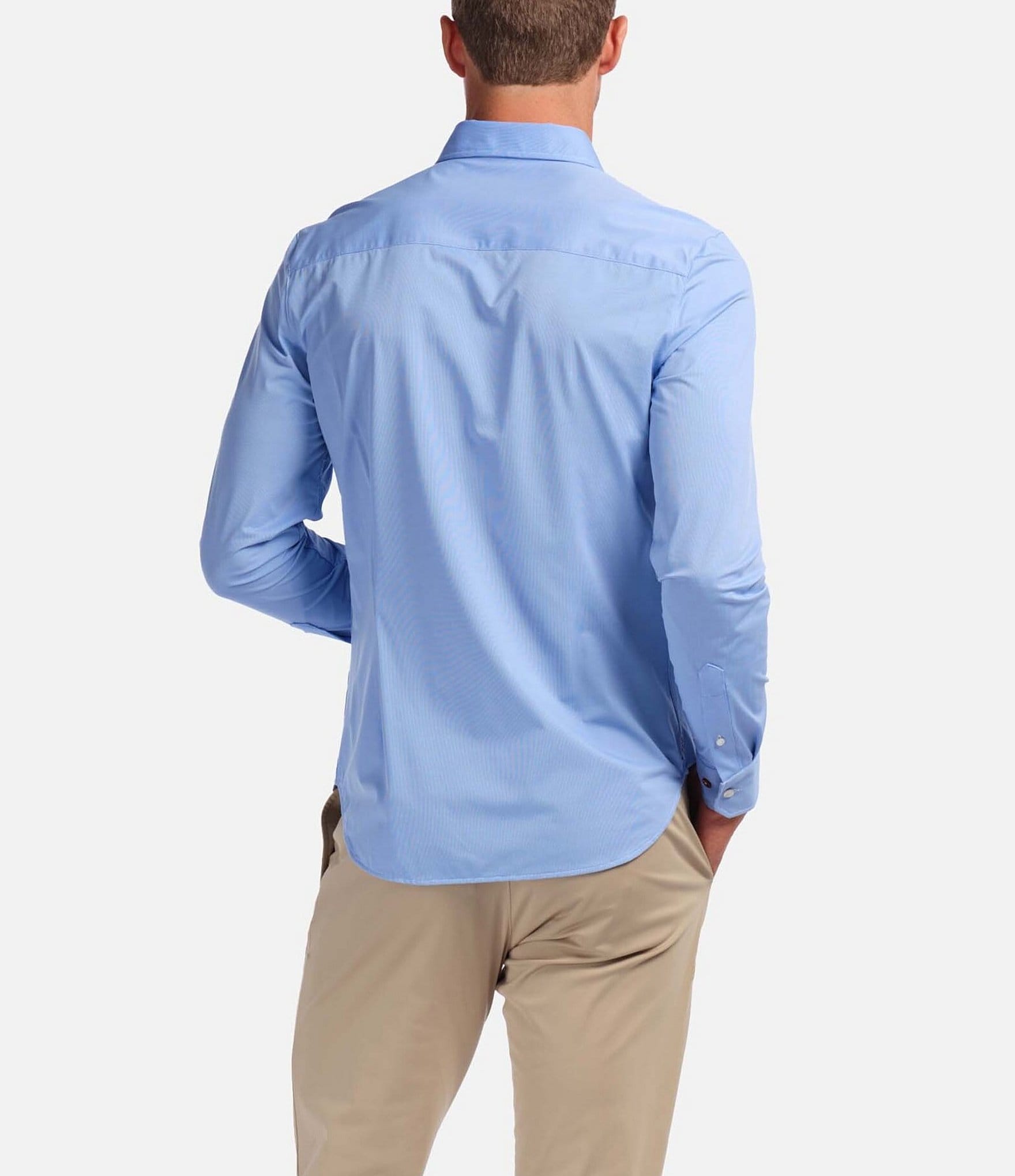 Rhone Commuter Mini-Check Performance Stretch Long-Sleeve Woven Shirt