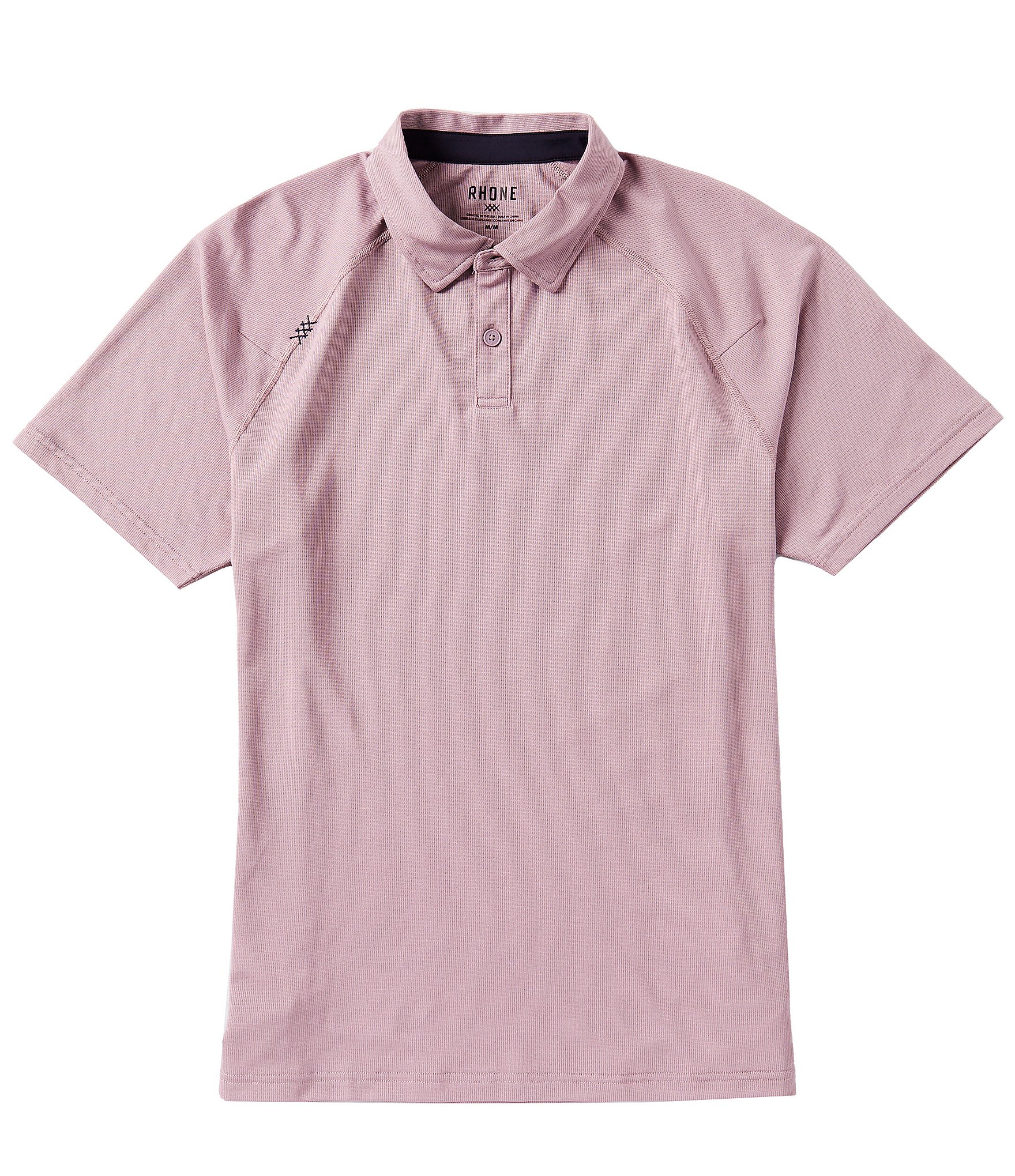 RHONE Delta Pique Short Sleeve Polo Shirt