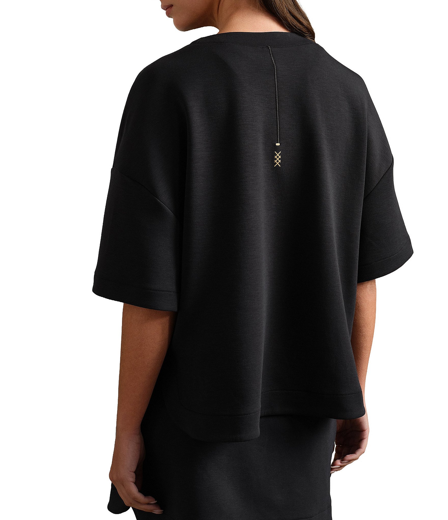 RHONE DreamGlow™ Cooridnating Crew Neck Short Sleeve High-Low Hem Relaxed Tee
