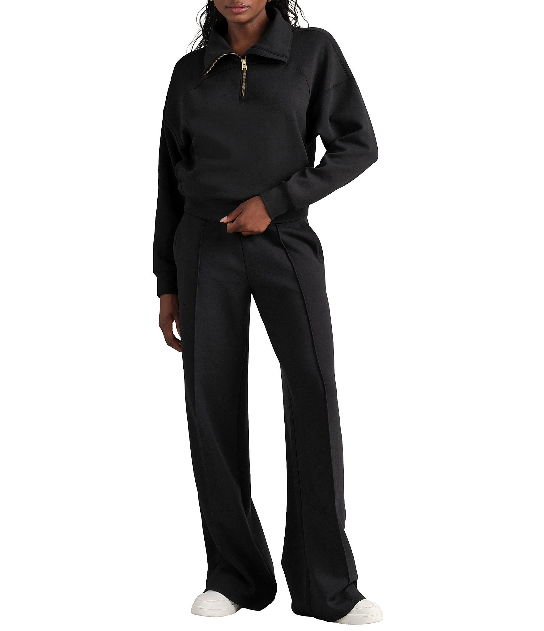 RHONE Dreamglow Coordinating High Rise Wide Leg Trouser Pants