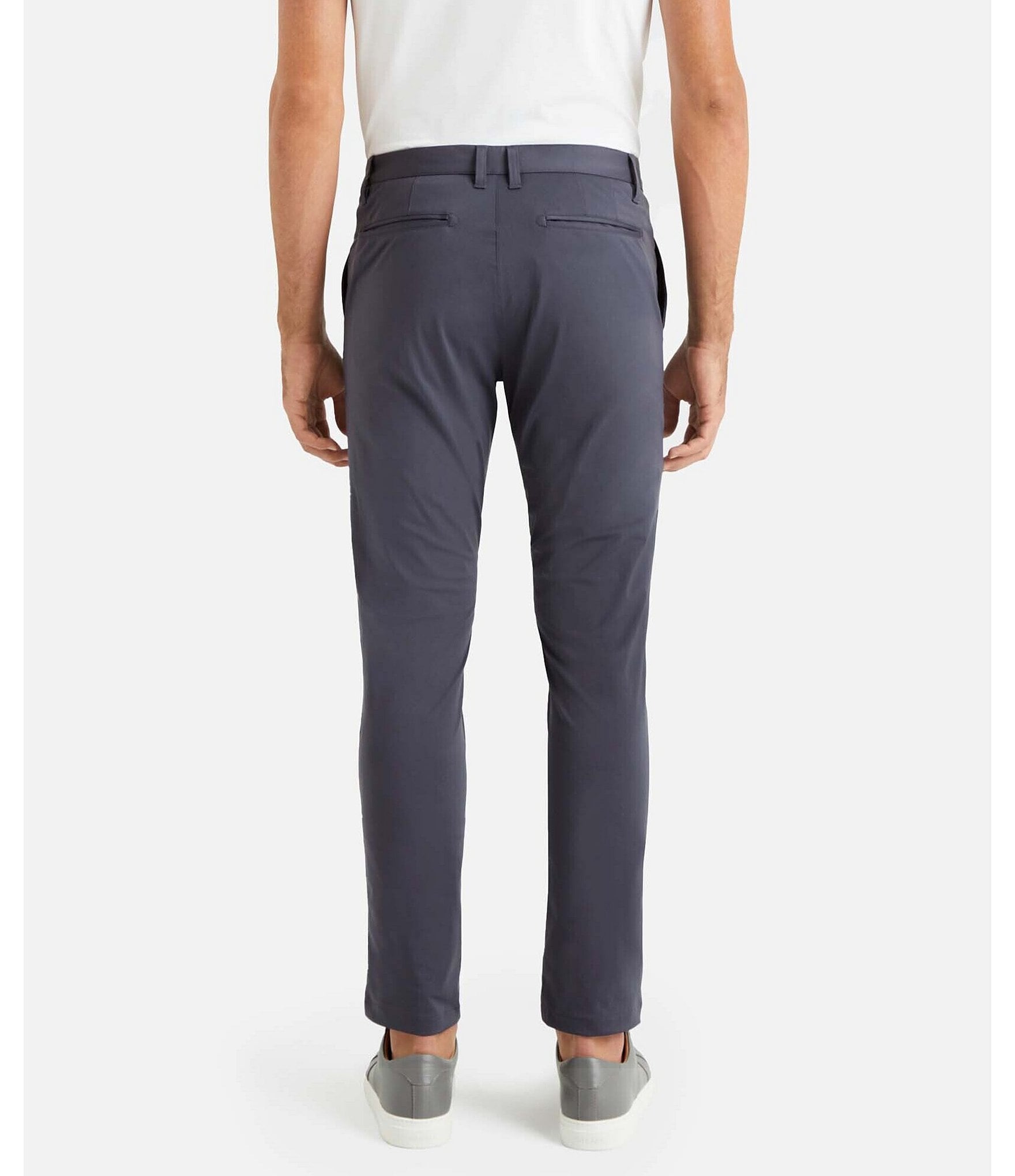 RHONE Slim Fit Flat Front Commuter Stretch Pants