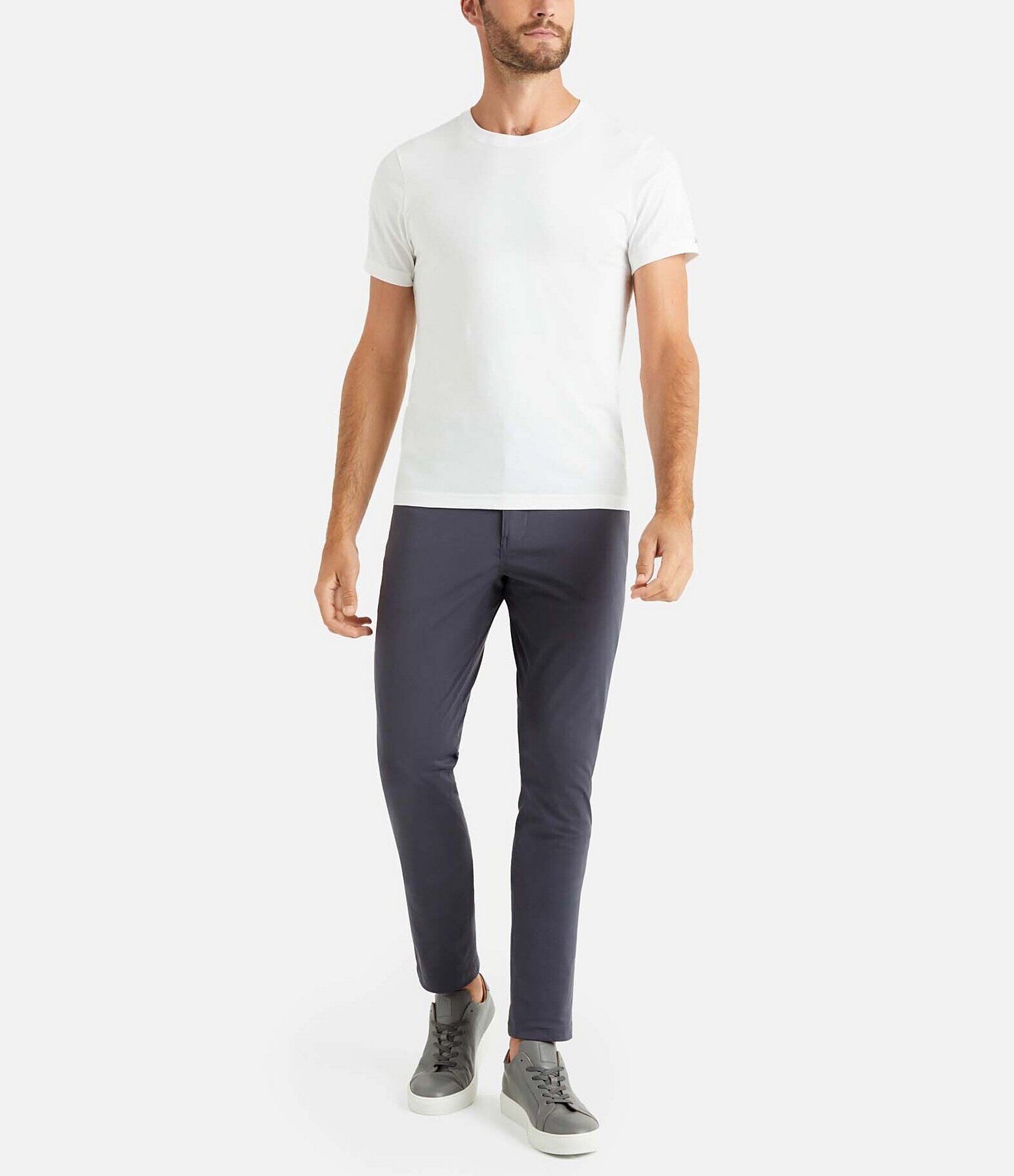 RHONE Slim Fit Flat Front Commuter Stretch Pants