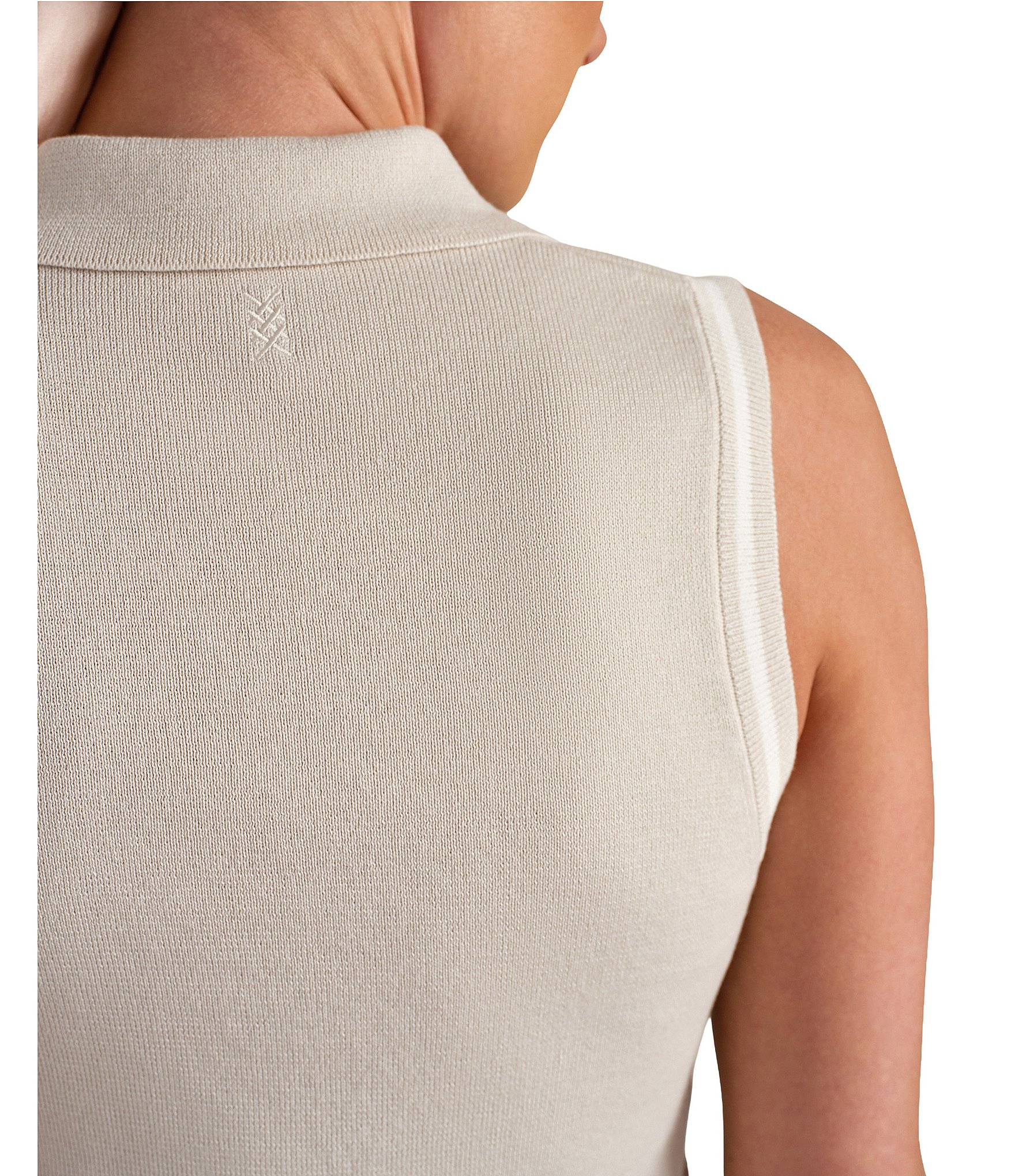 RHONE Views Polo Neck Sleeveless Top