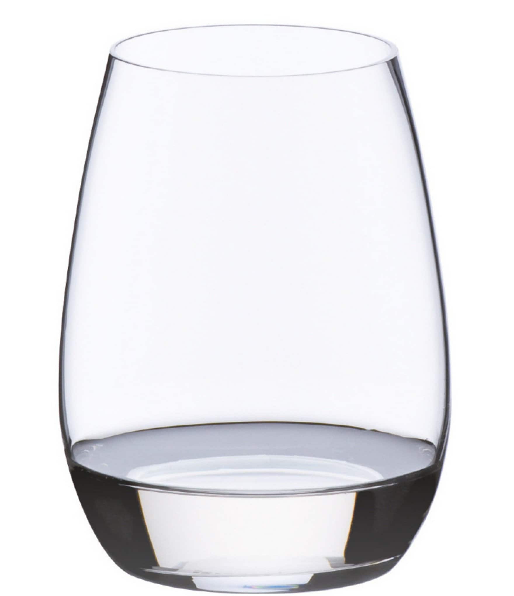 Southern Living Clear Luster Stemless Wine Glasses, Set of 4