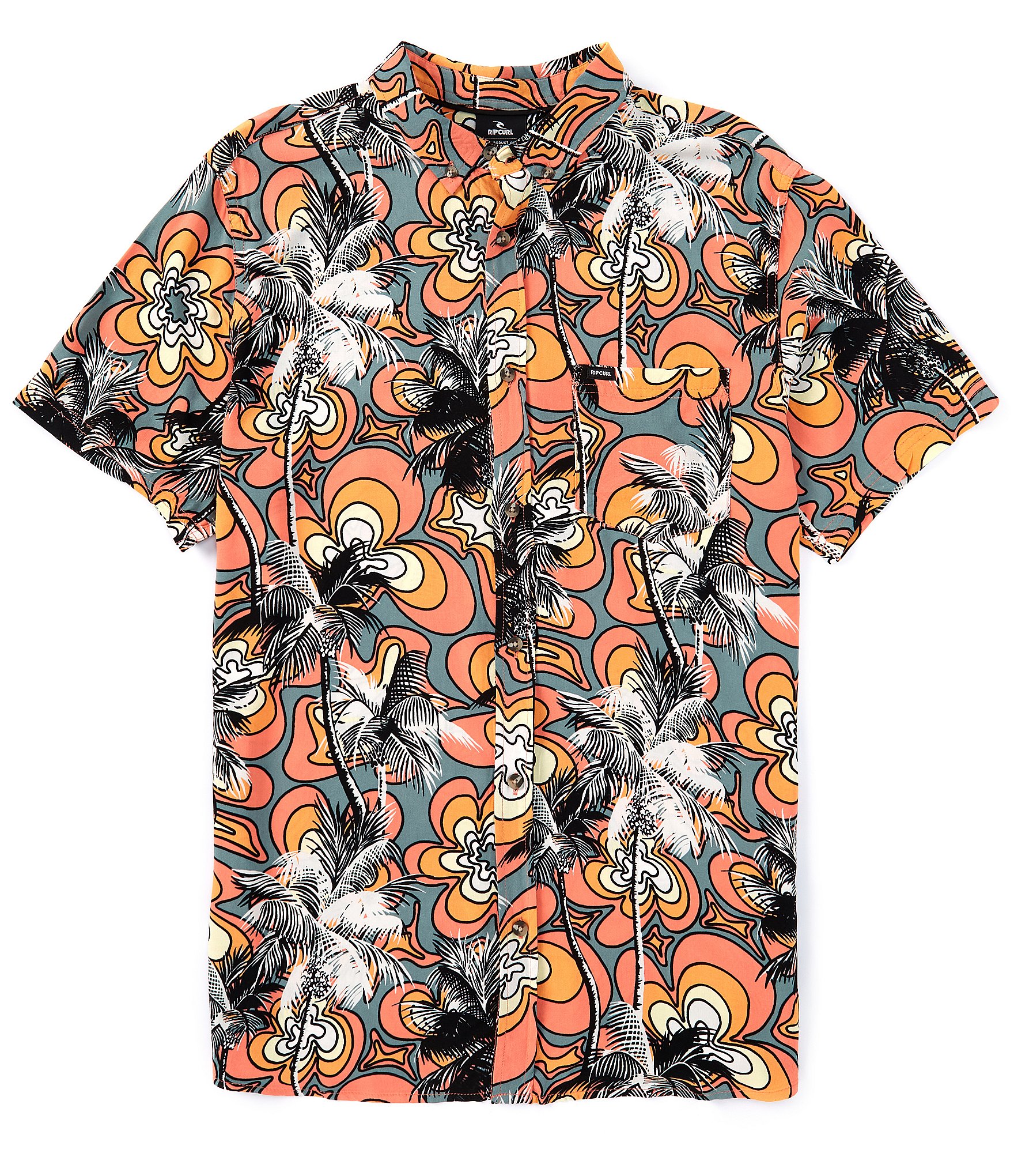 Rip Curl Barrel Killa Short Sleeve Printed Woven Shirt