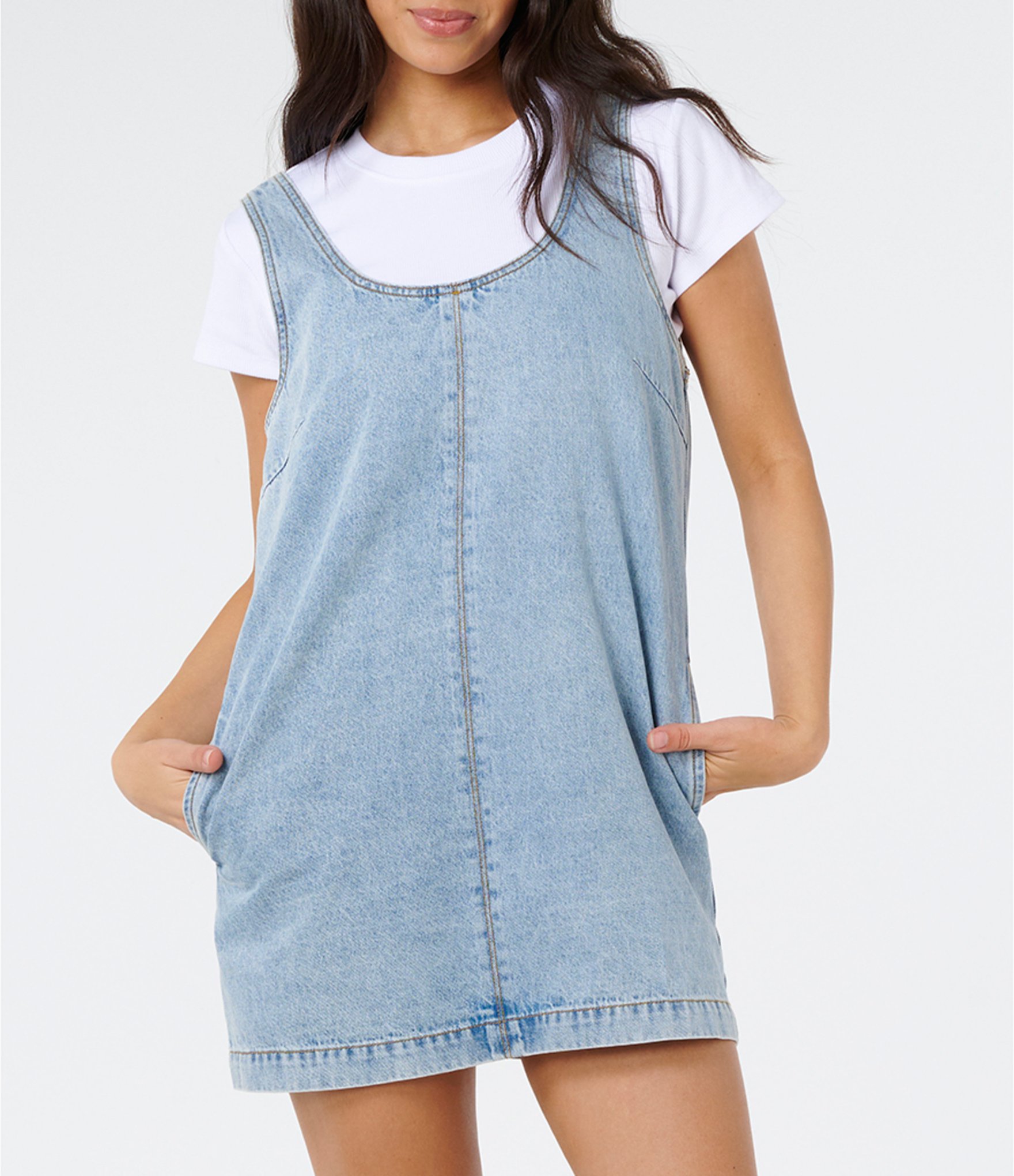 Rip Curl Ellie Sleeveless Denim Mini Dress