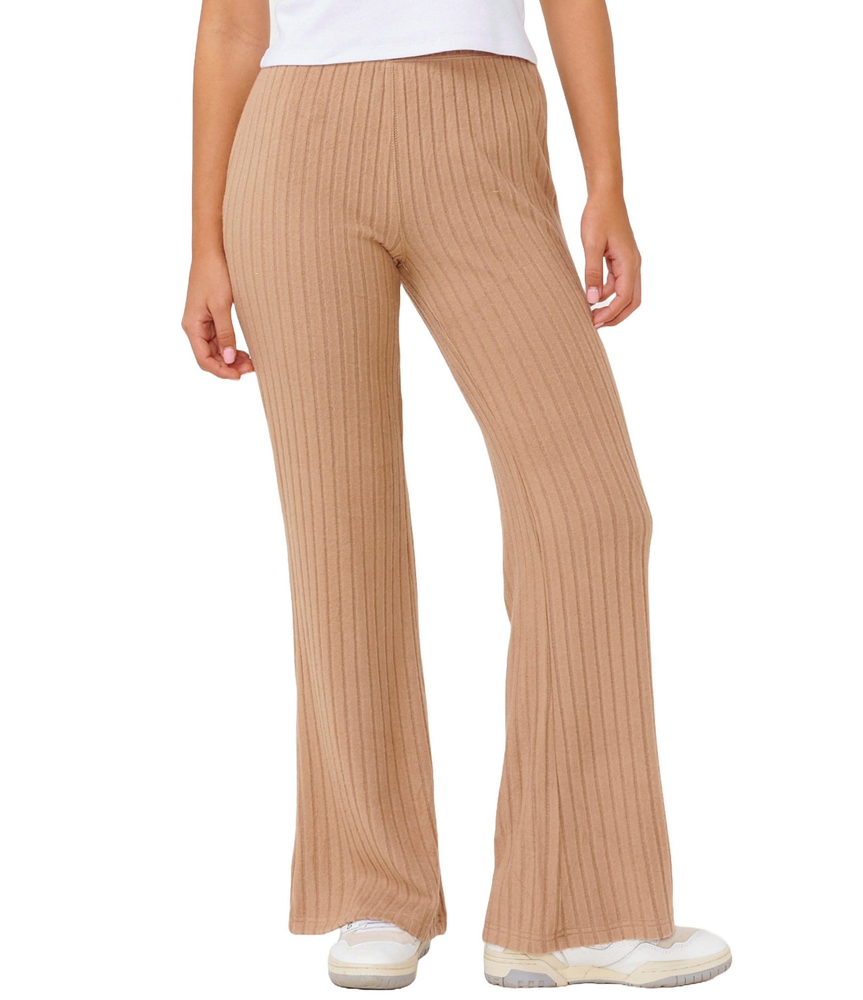 Rip Curl Mid Rise Cozy Flare Rib Knit Pants | Dillard's